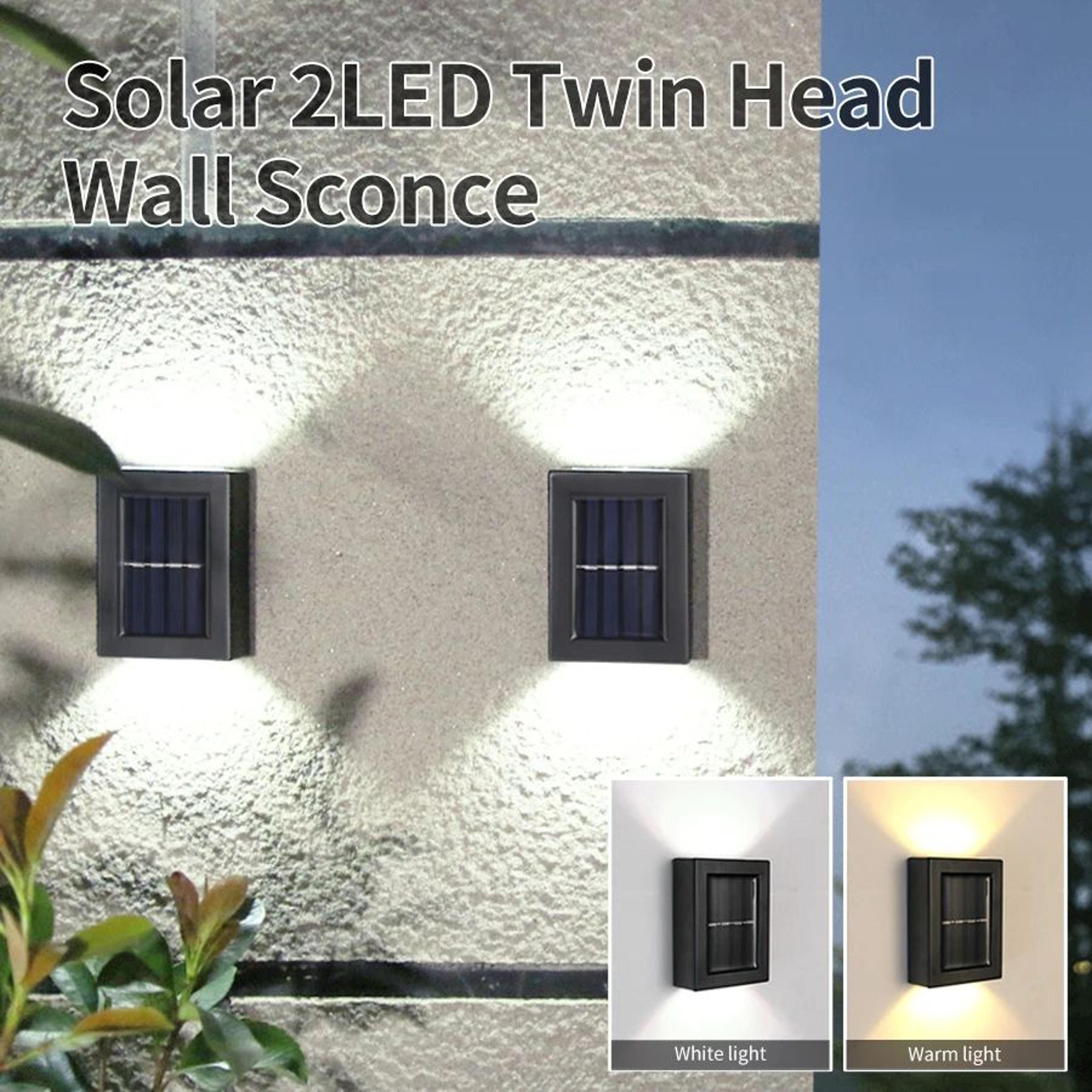 waterproof solar up down exterior wall spotlight