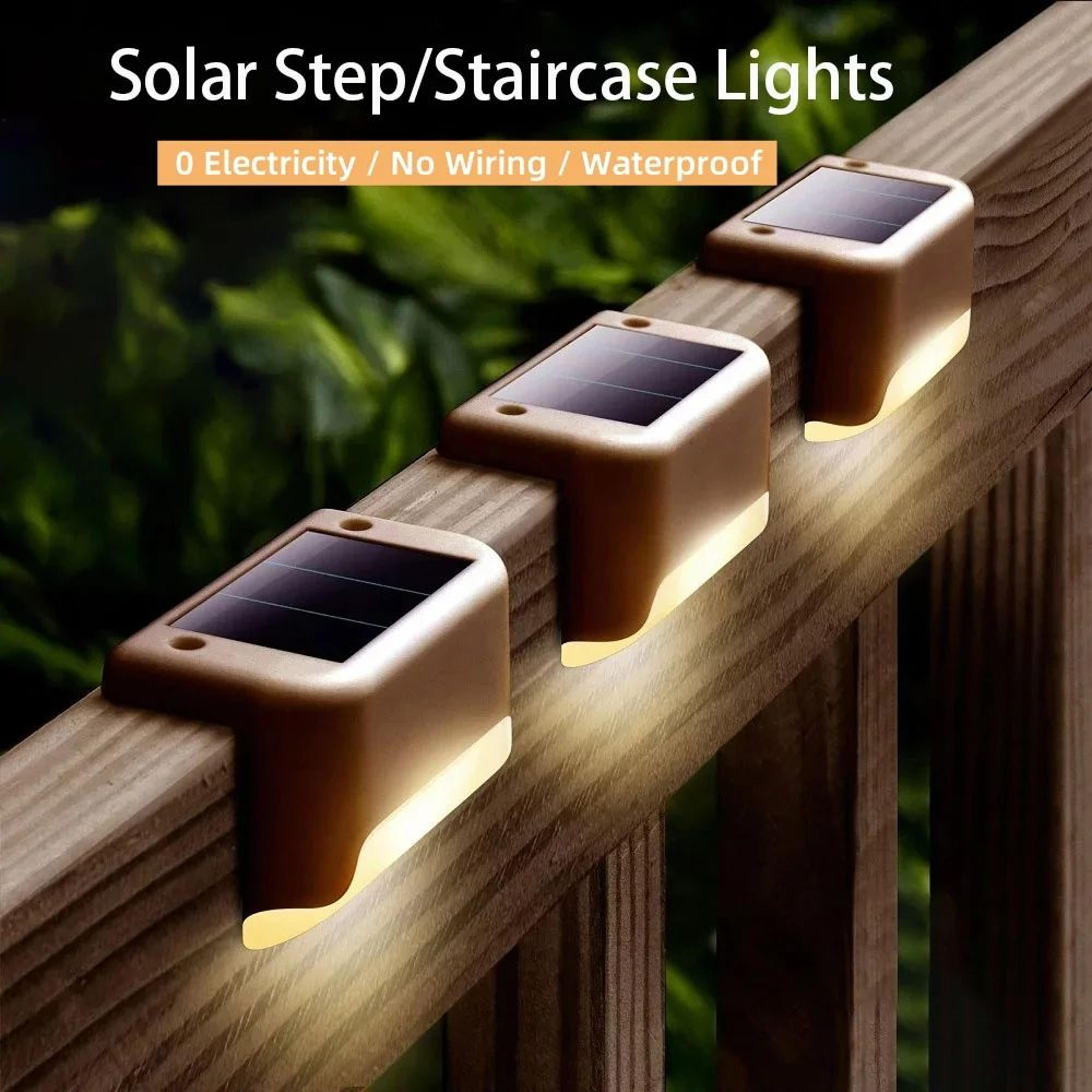 waterproof solar led staircase and garden wall light
