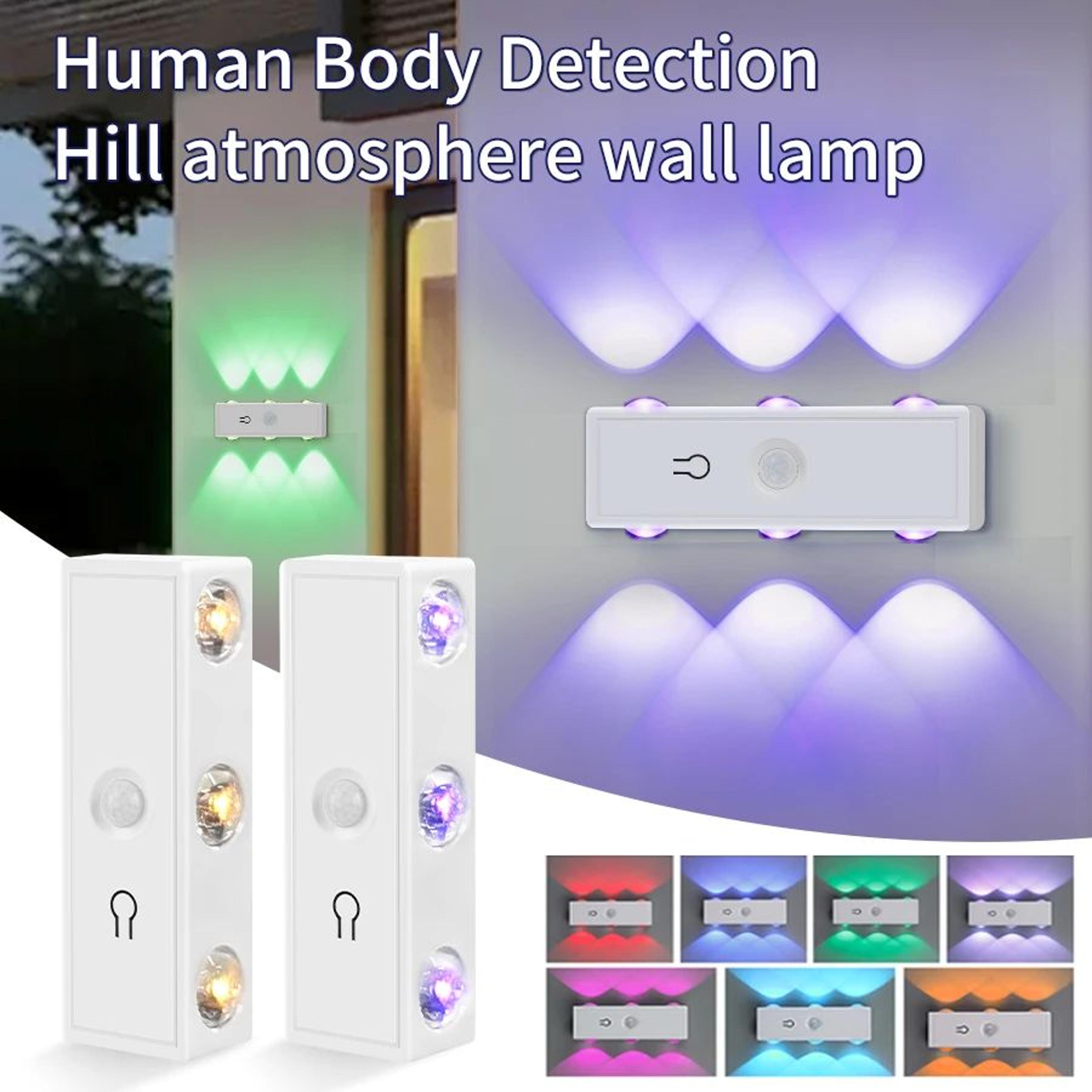 rechargeable magnetic motion sensor wall lamp with touch dimming