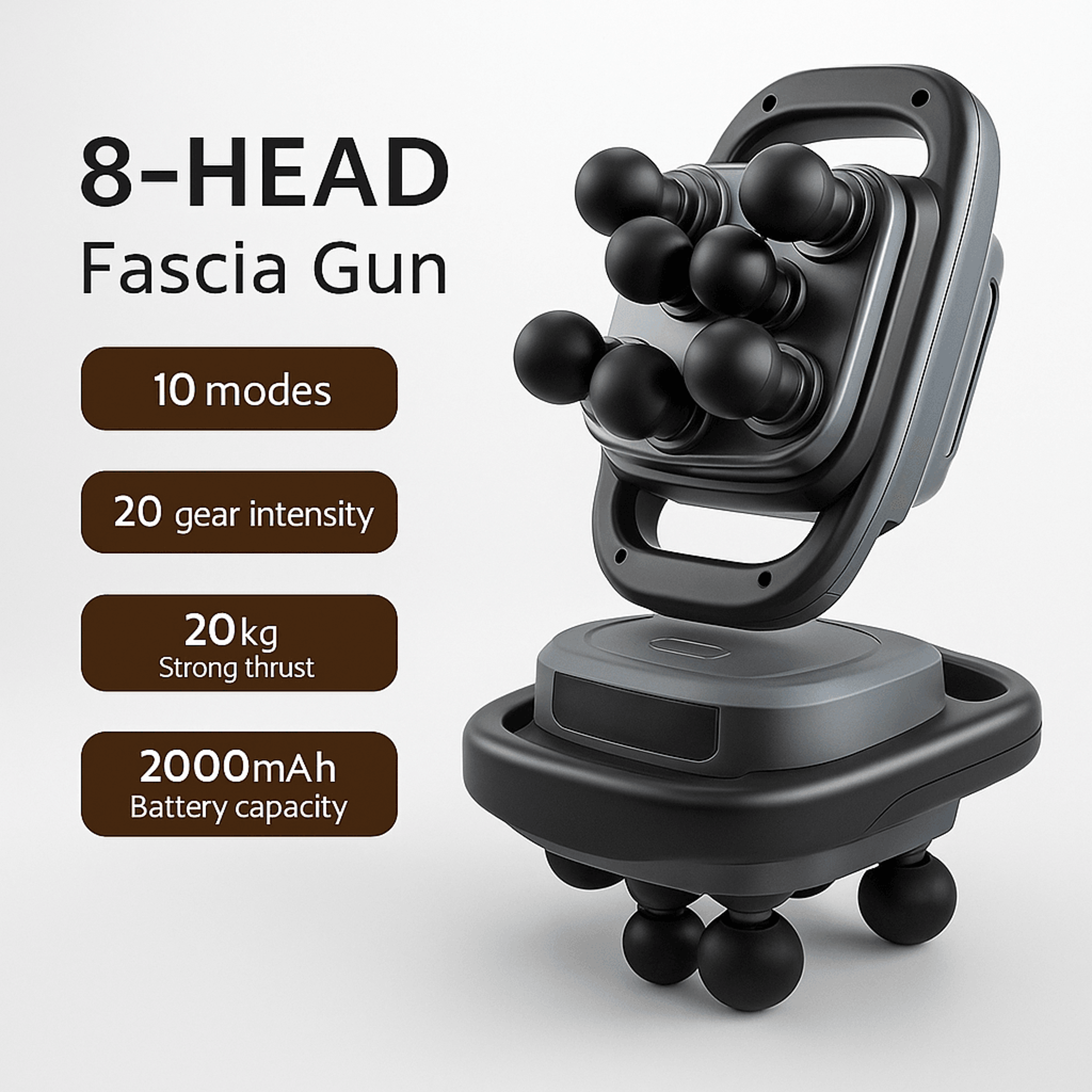 16Head HighFrequency Percussion Massage Gun Deep Tissue Muscle Massager For FullBody Relief 7
