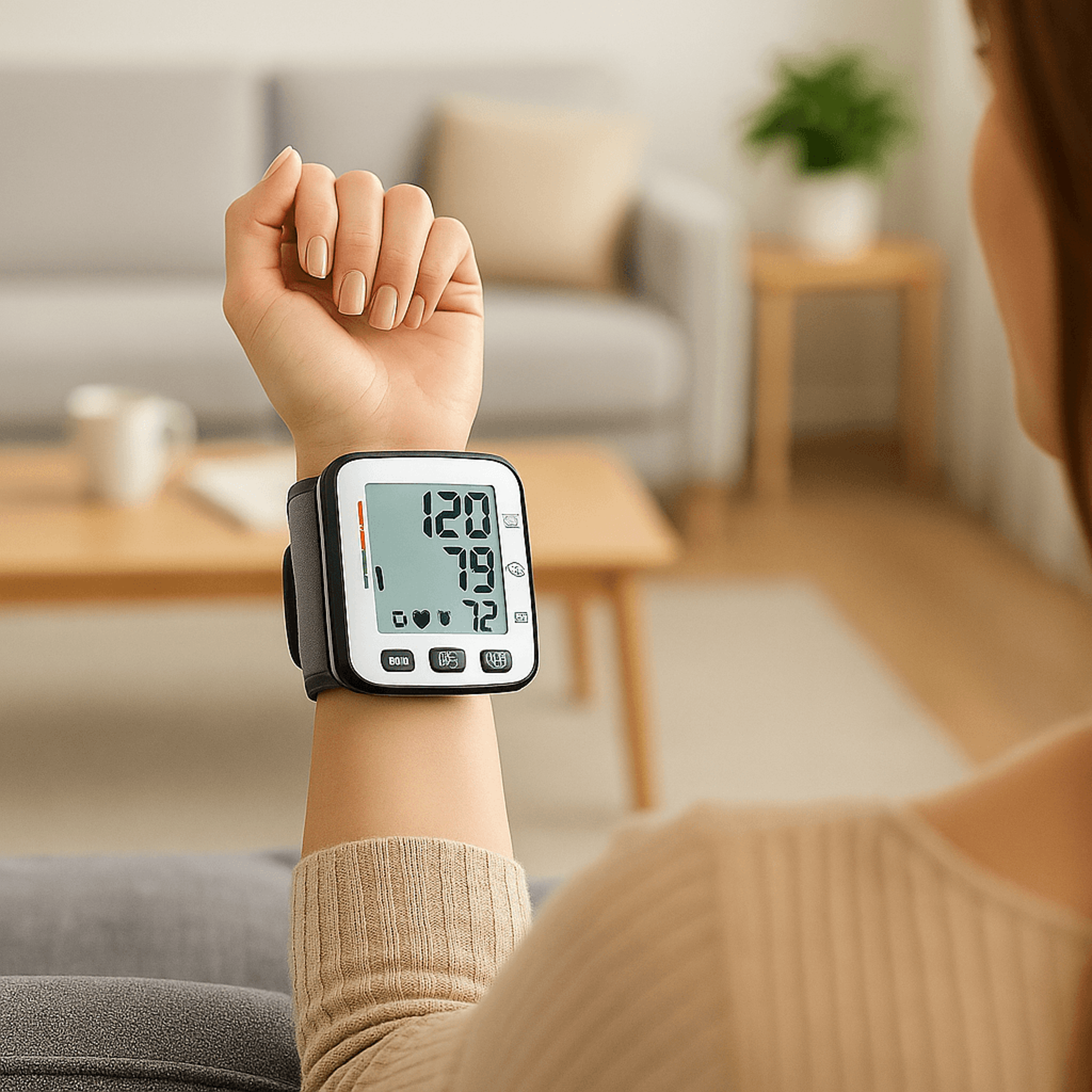 Automatic OneTouch Wrist Blood Pressure And Pulse Monitor With Case 0