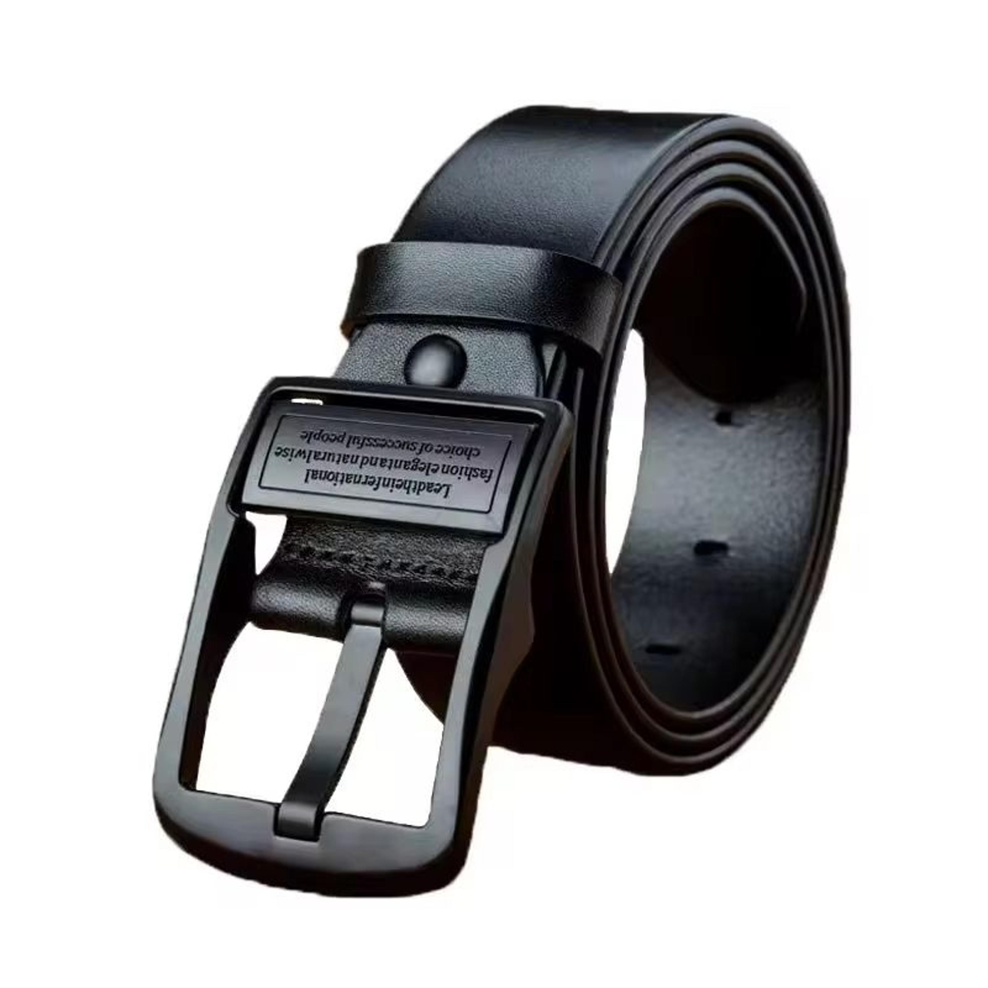 Genuine Leather Cowhide Mens Belt With Metal Alloy Buckle For Casual And Business Wear 7