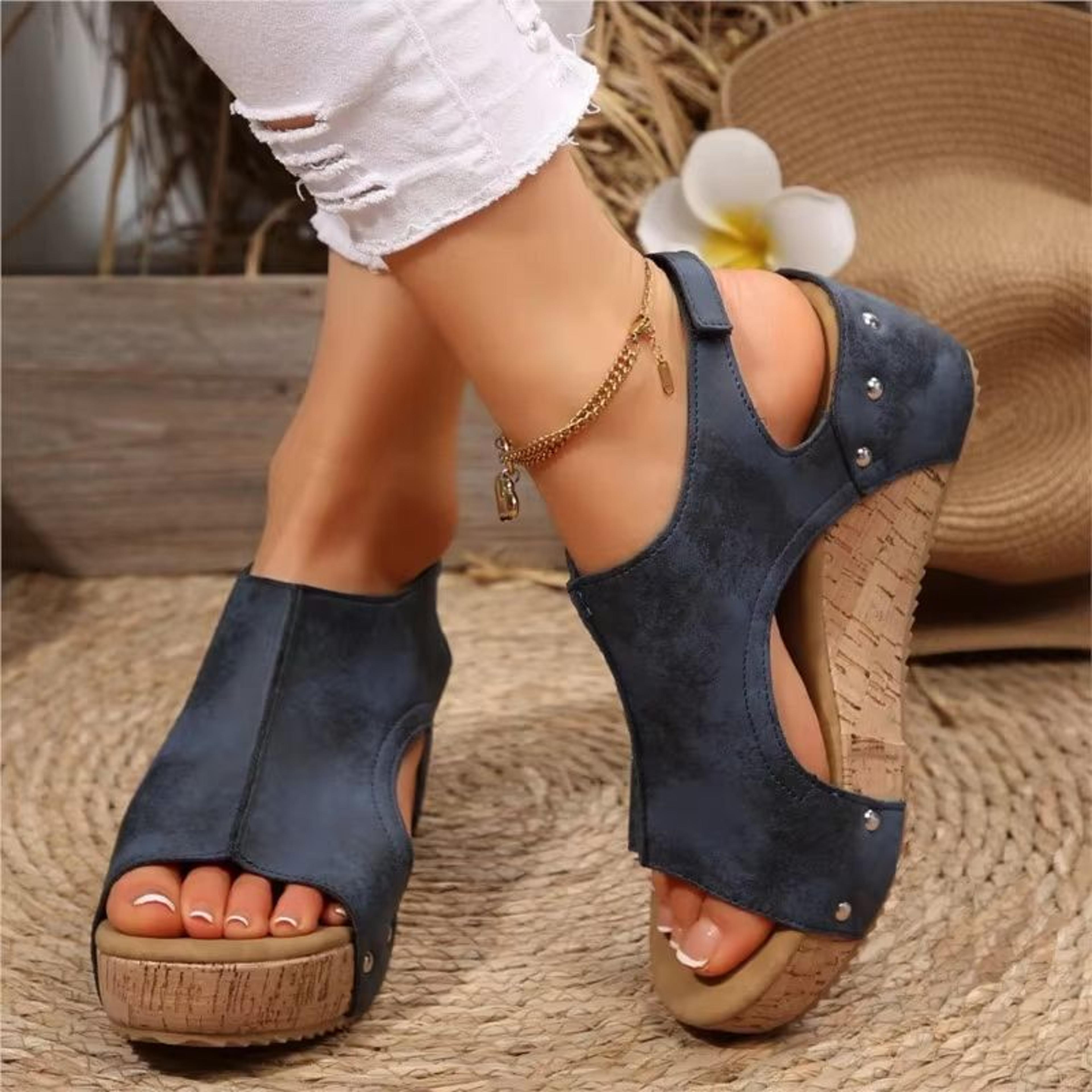 Effortless Chic Wedge Platform Summer Sandals 9
