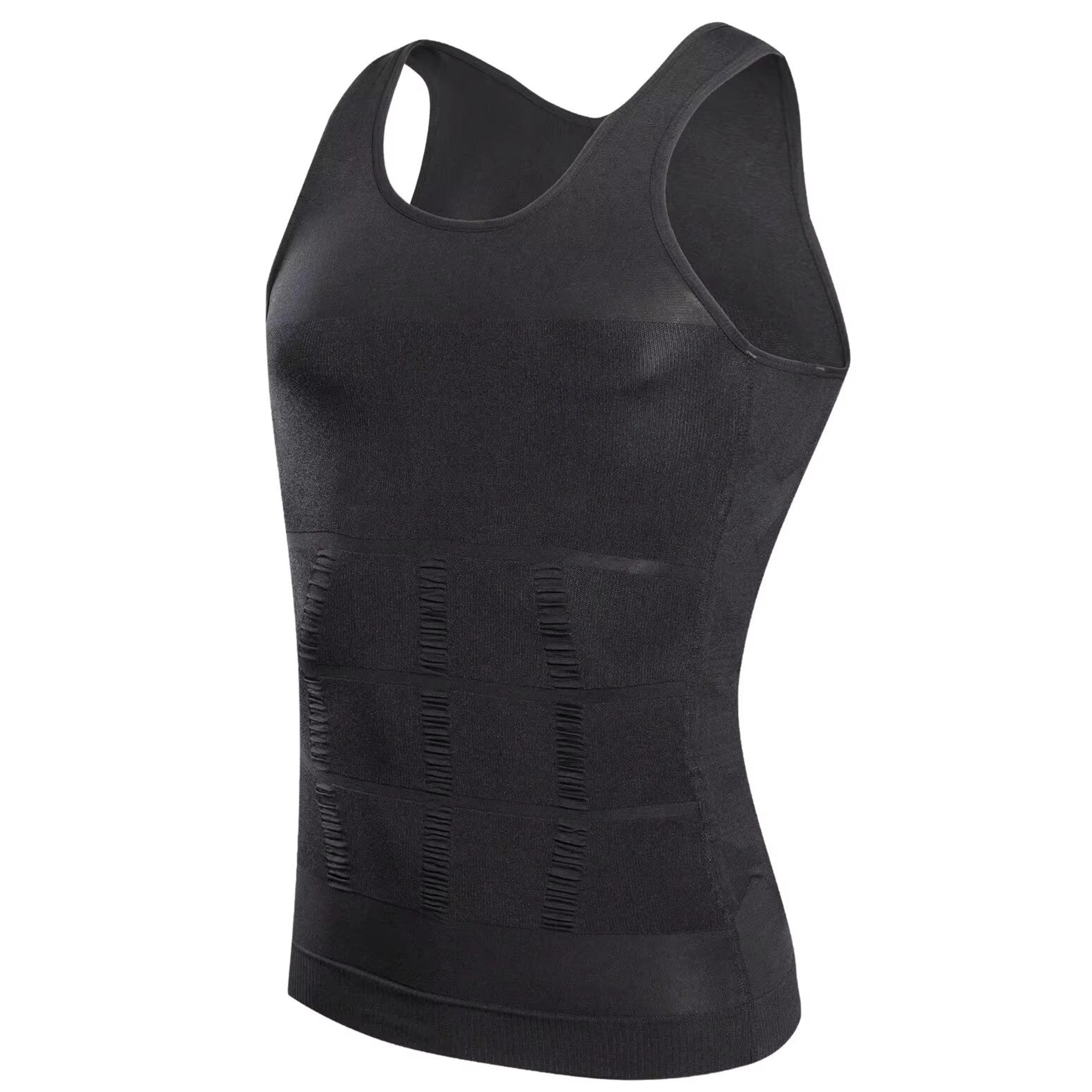 YBFDO Men Body Shaper Slimming Compression Vest Undershirt Seamless Waist Trainer Tank Top Belly Co 2