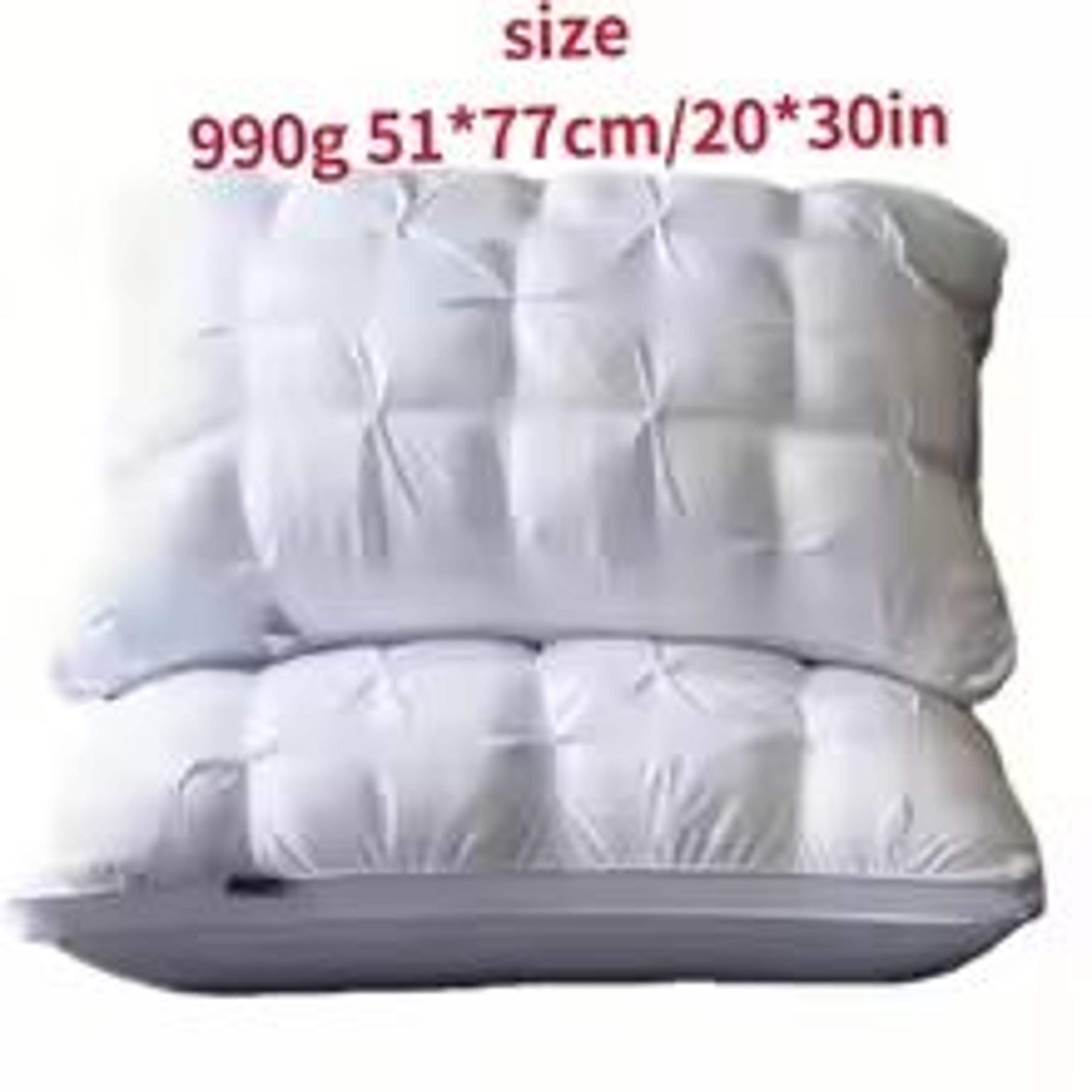 Luxurious 5Star Hotel Quality Pillow  Deep Sleep Neck Support NonCollapse Core 20x30 Inches 1
