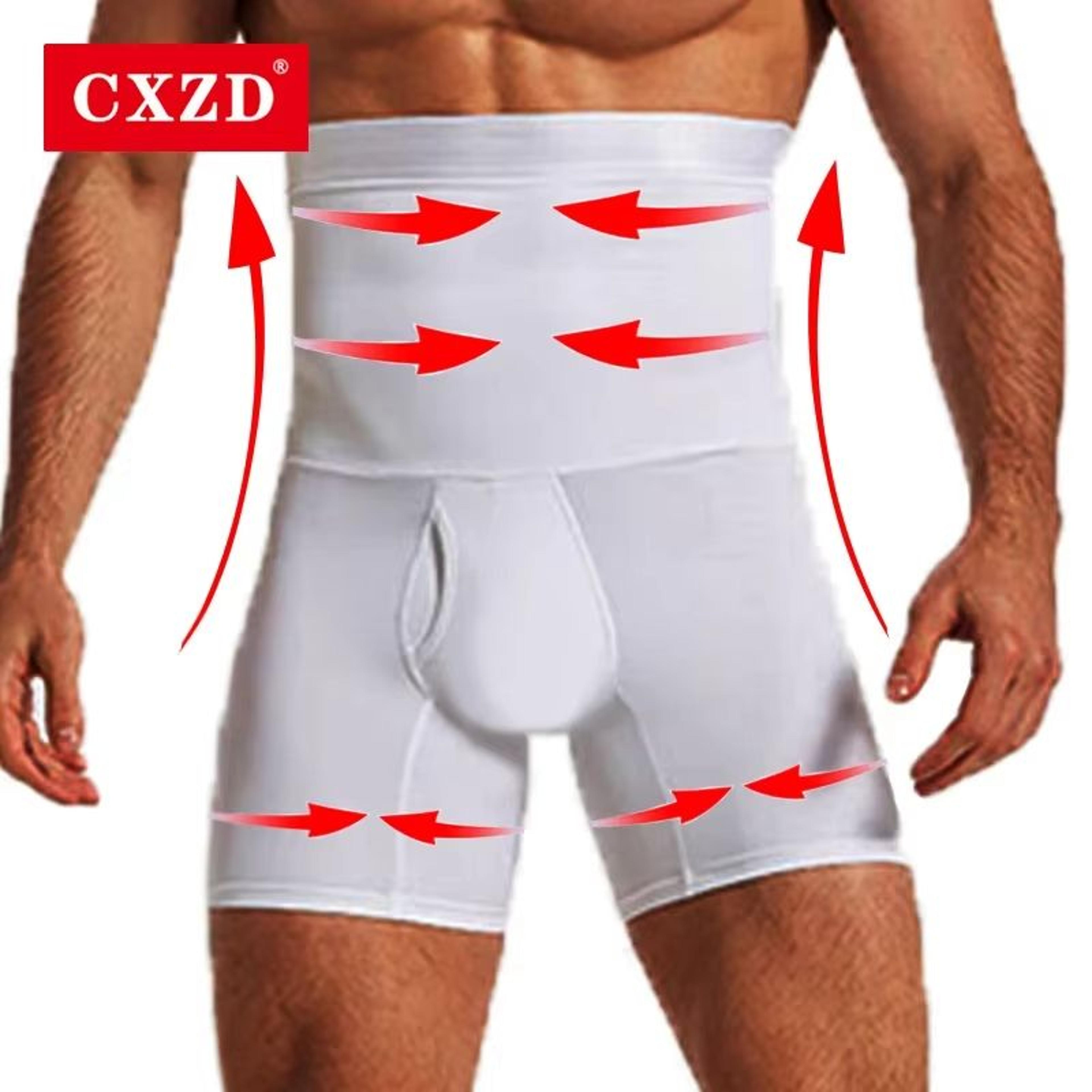 men's slimming body shaper waist trainer – high-waist compression underwear for abdomen and belly control