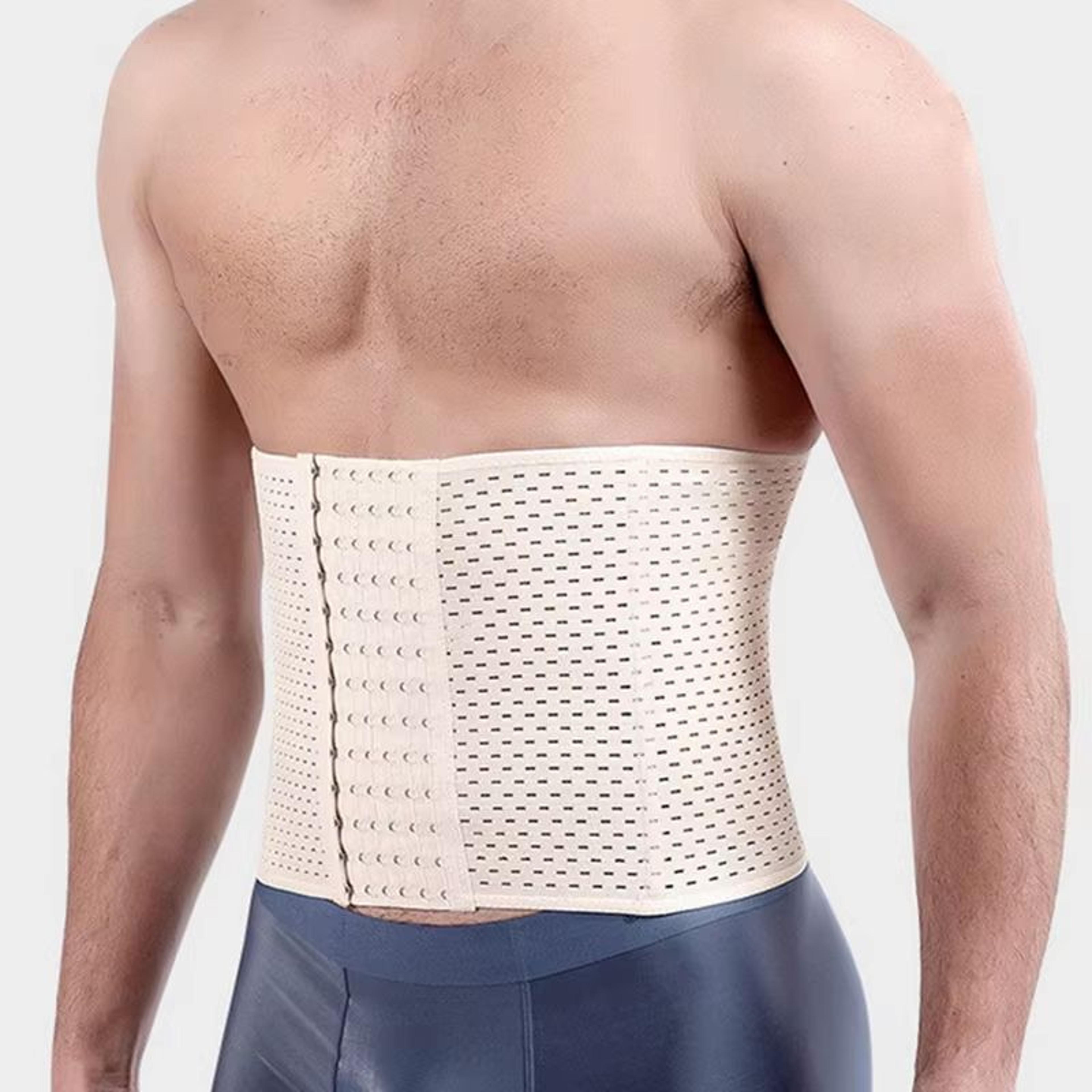 men slimming waist trainer belt body shaper for tummy control & posture support