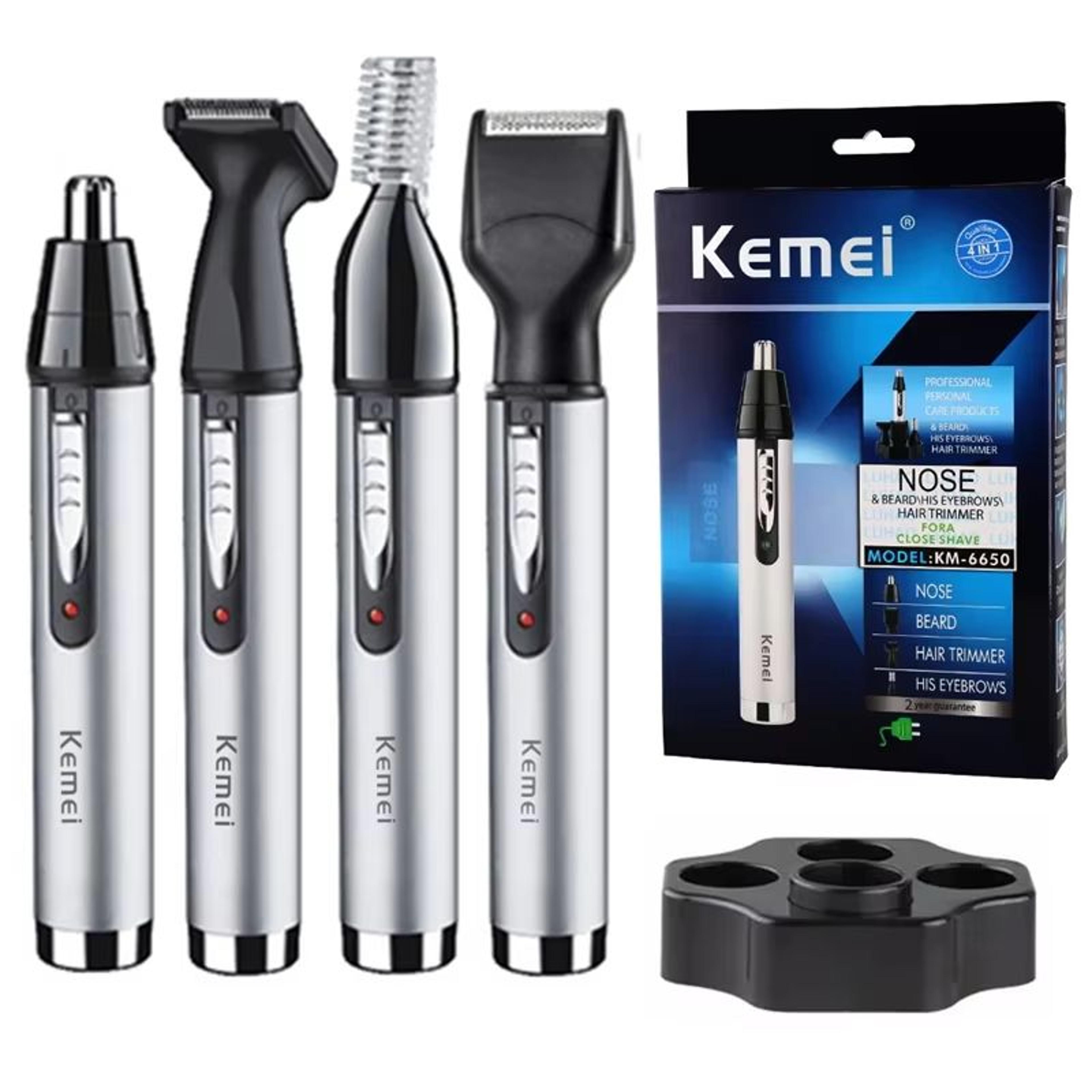 Rechargeable Nose And Ear Hair Trimmer For Men  AllinOne Electric Grooming Kit For Beard Eyebrows A 7