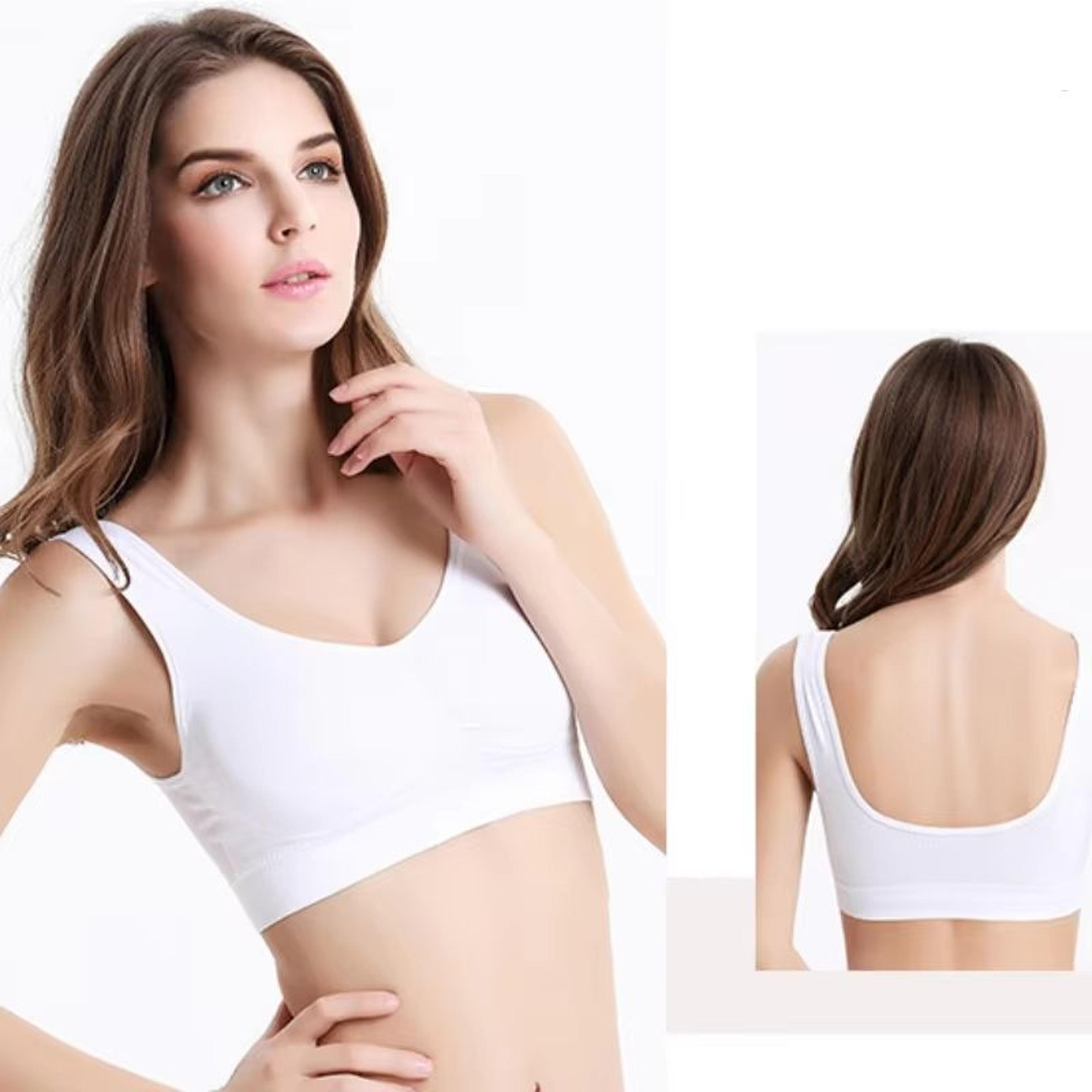 Seamless NoPad Sports Bra  Breathable Lightweight Bralette For Yoga  Fitness 4