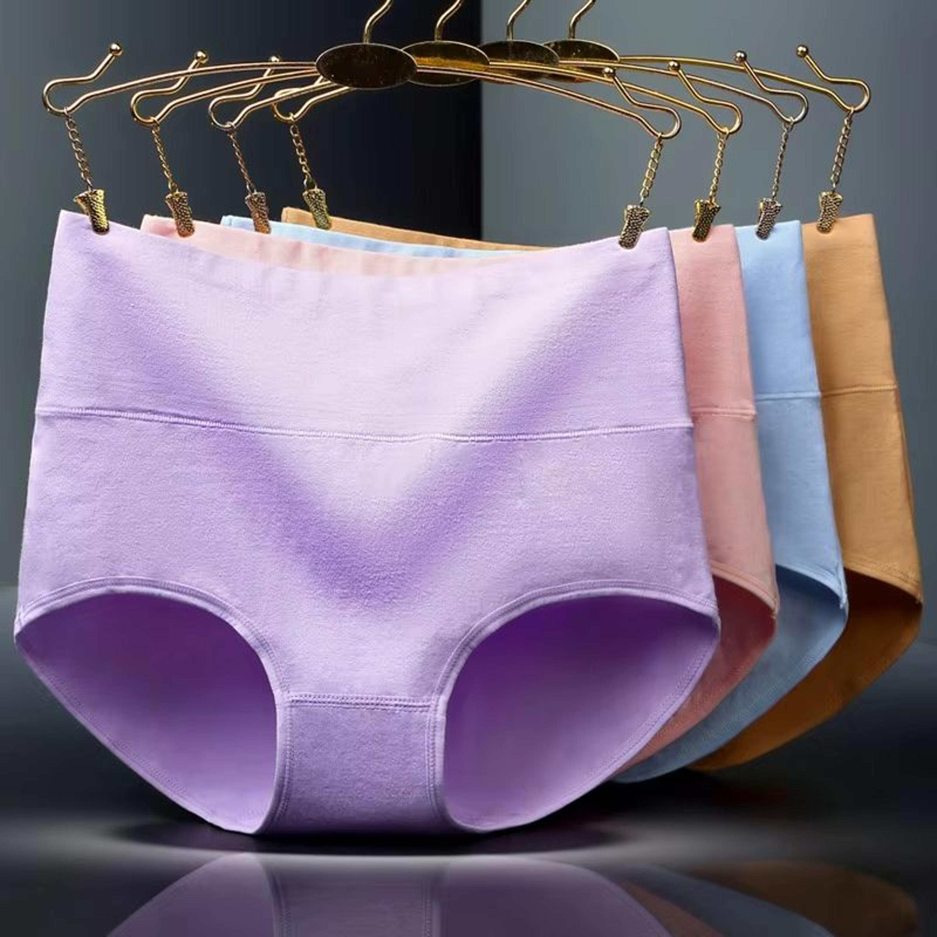 ComfyFit 4Pack High Waist Cotton Shaping Briefs For Women 8