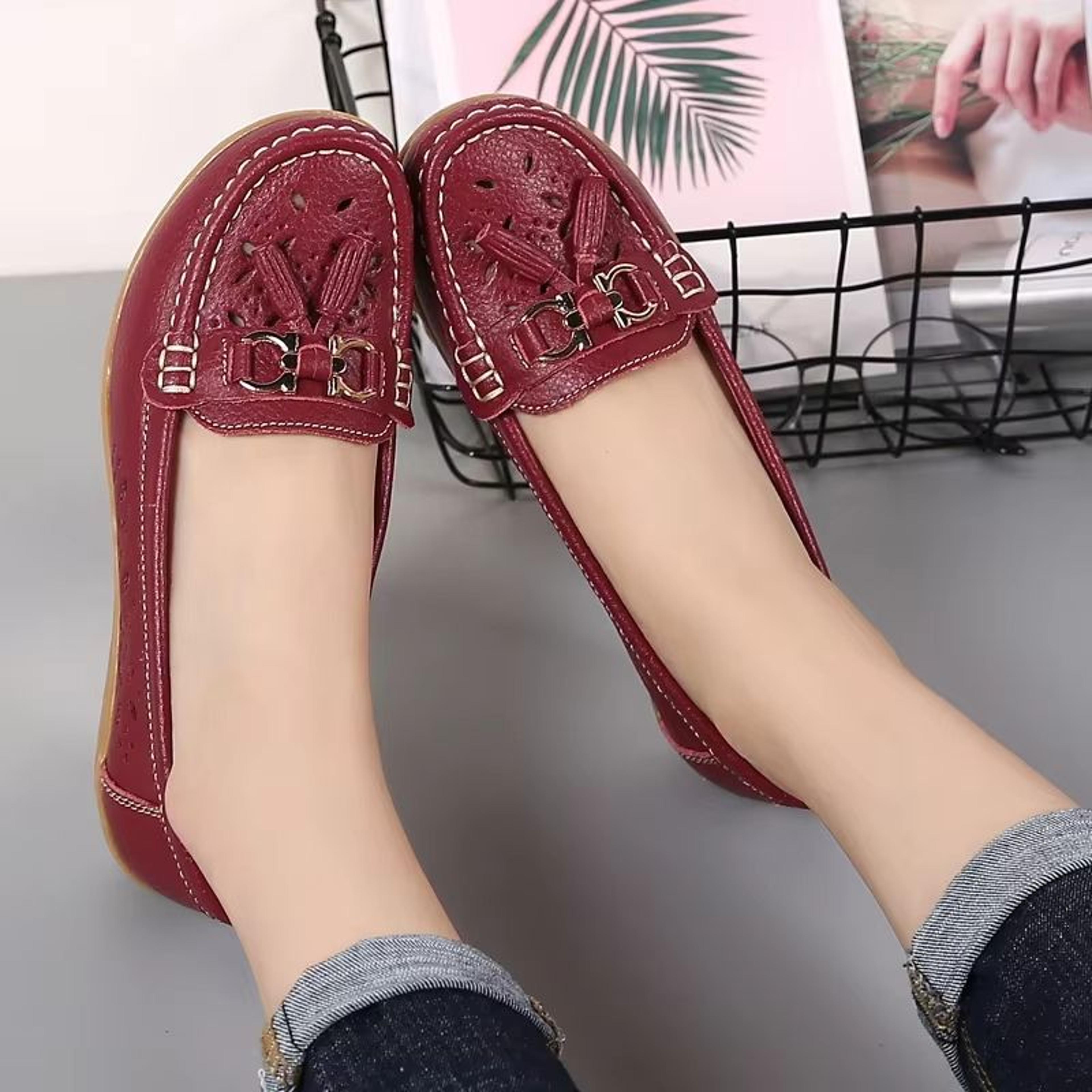 EleganceStep Square Toe Low Heel Dress Shoes For Women 1