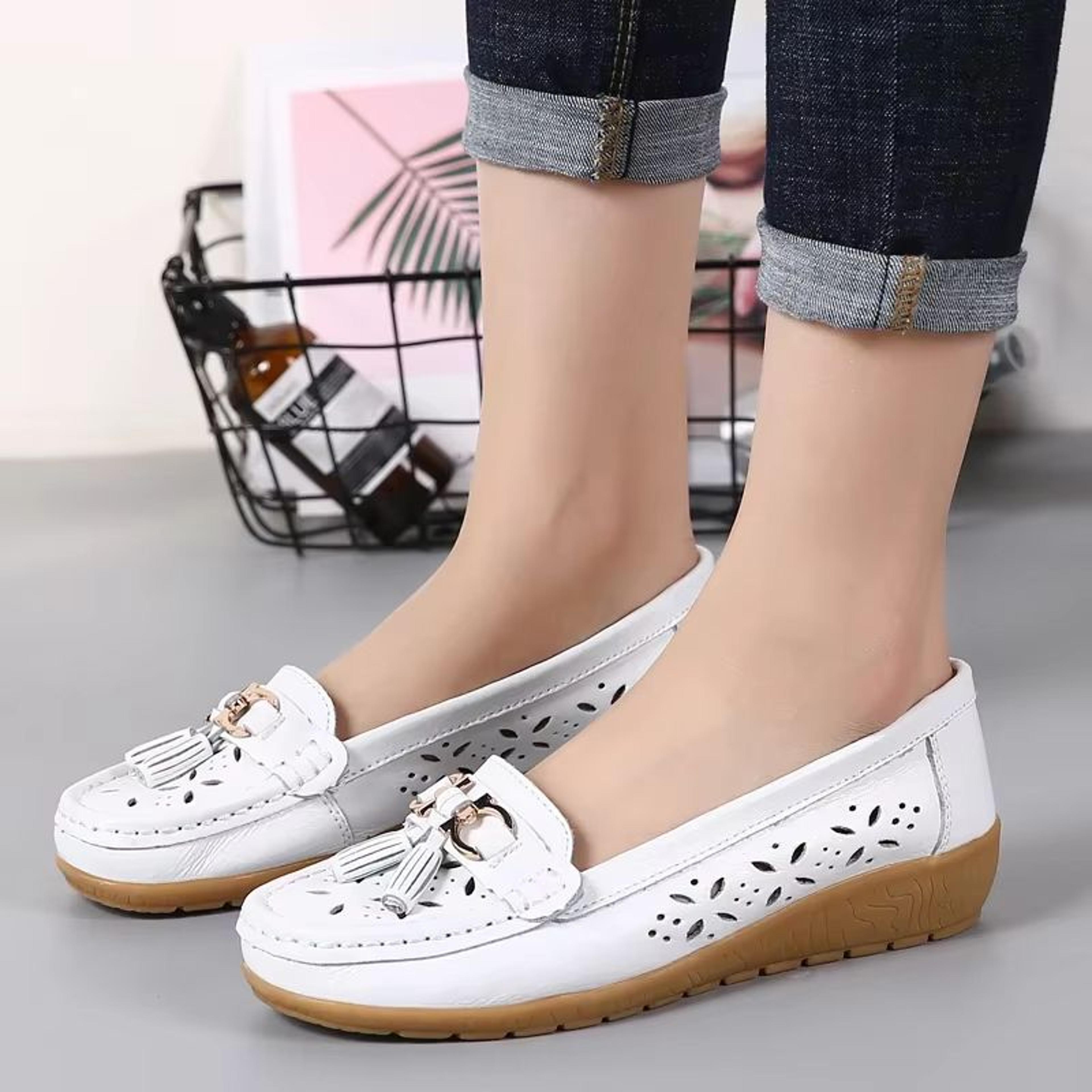 EleganceStep Square Toe Low Heel Dress Shoes For Women 5
