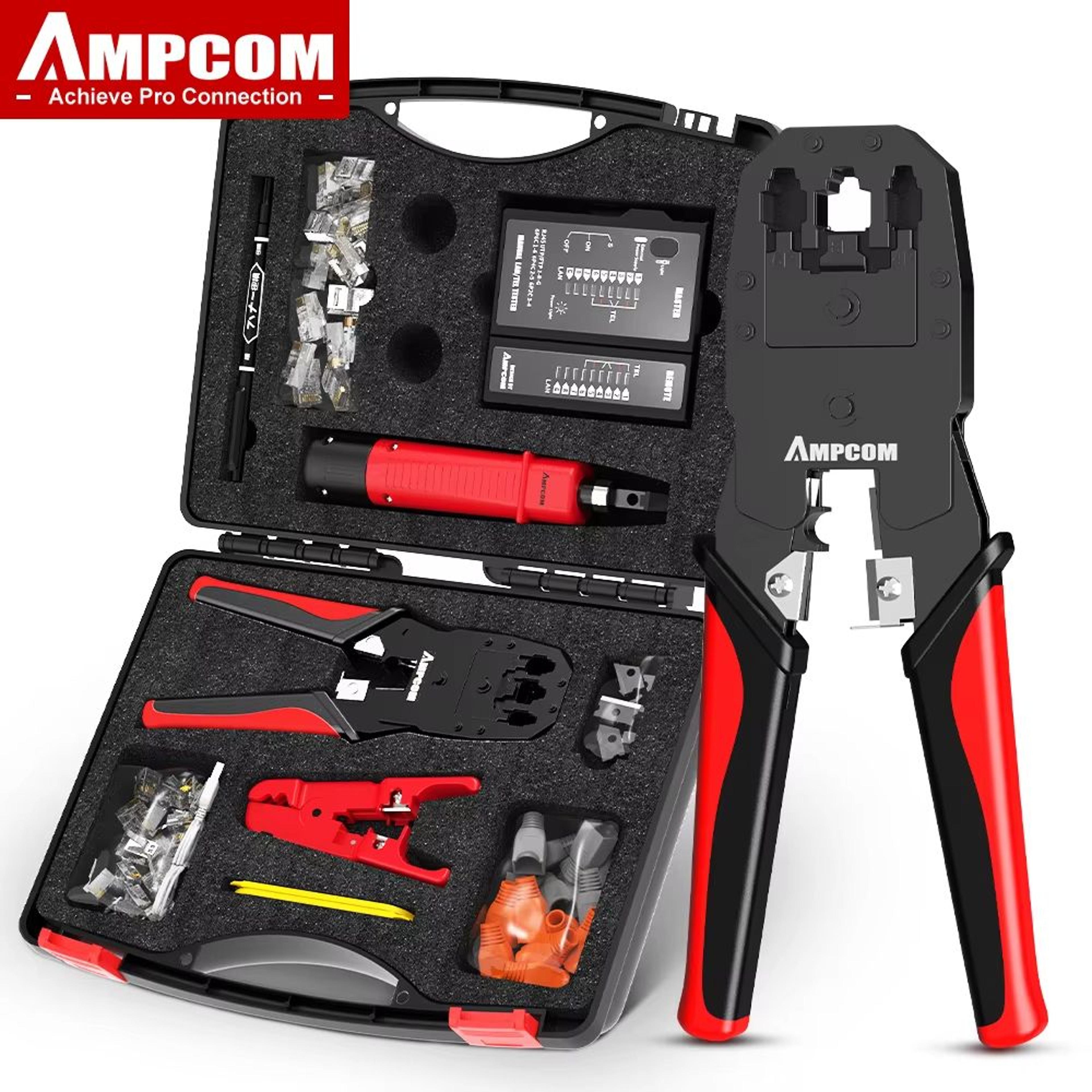 ProFix 12 In 1 Ethernet Cable Crimper And LAN Cable Tester Set 0
