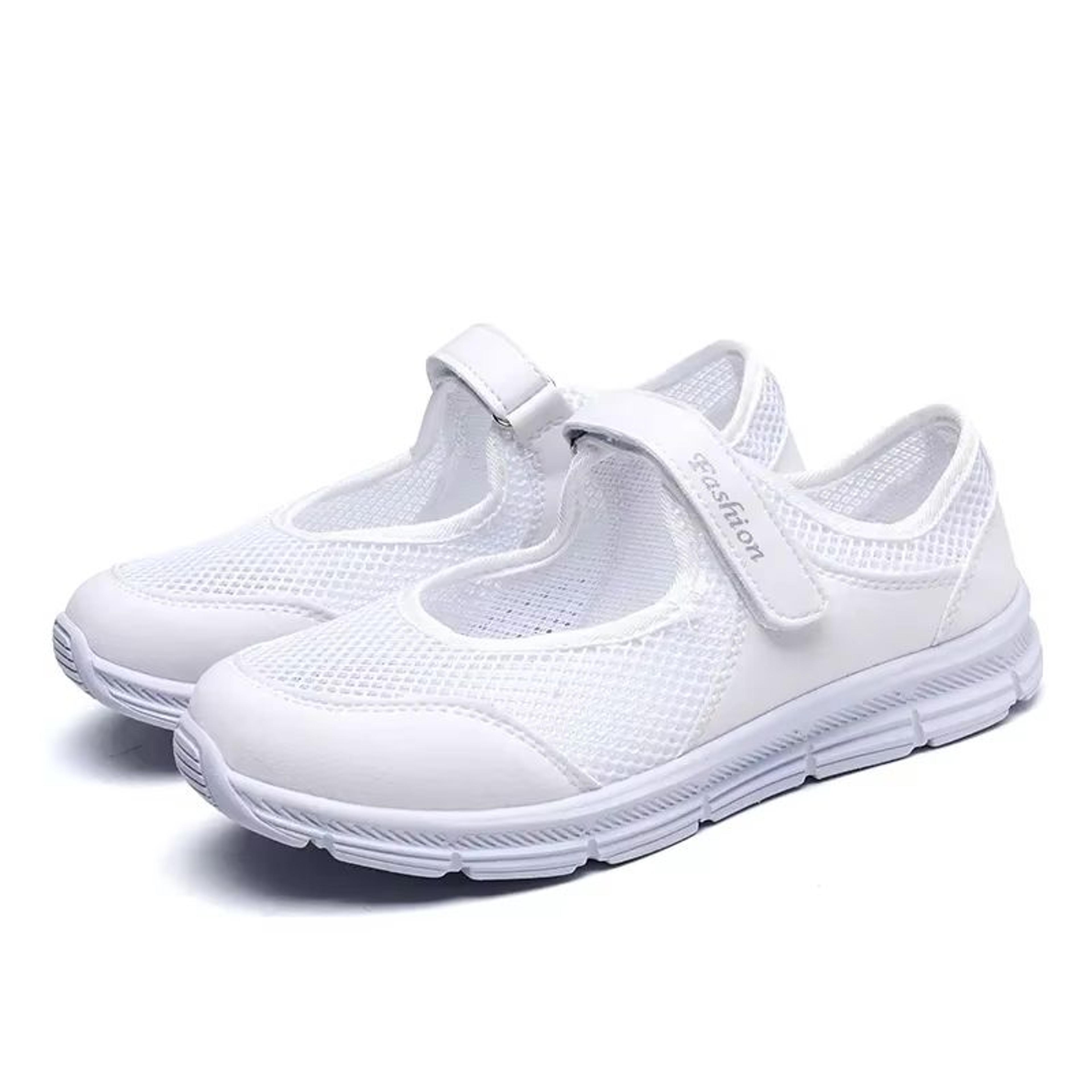 Womens Breathable Mesh Vulcanized Sneakers  Lightweight Walking  Casual Work Shoes 10