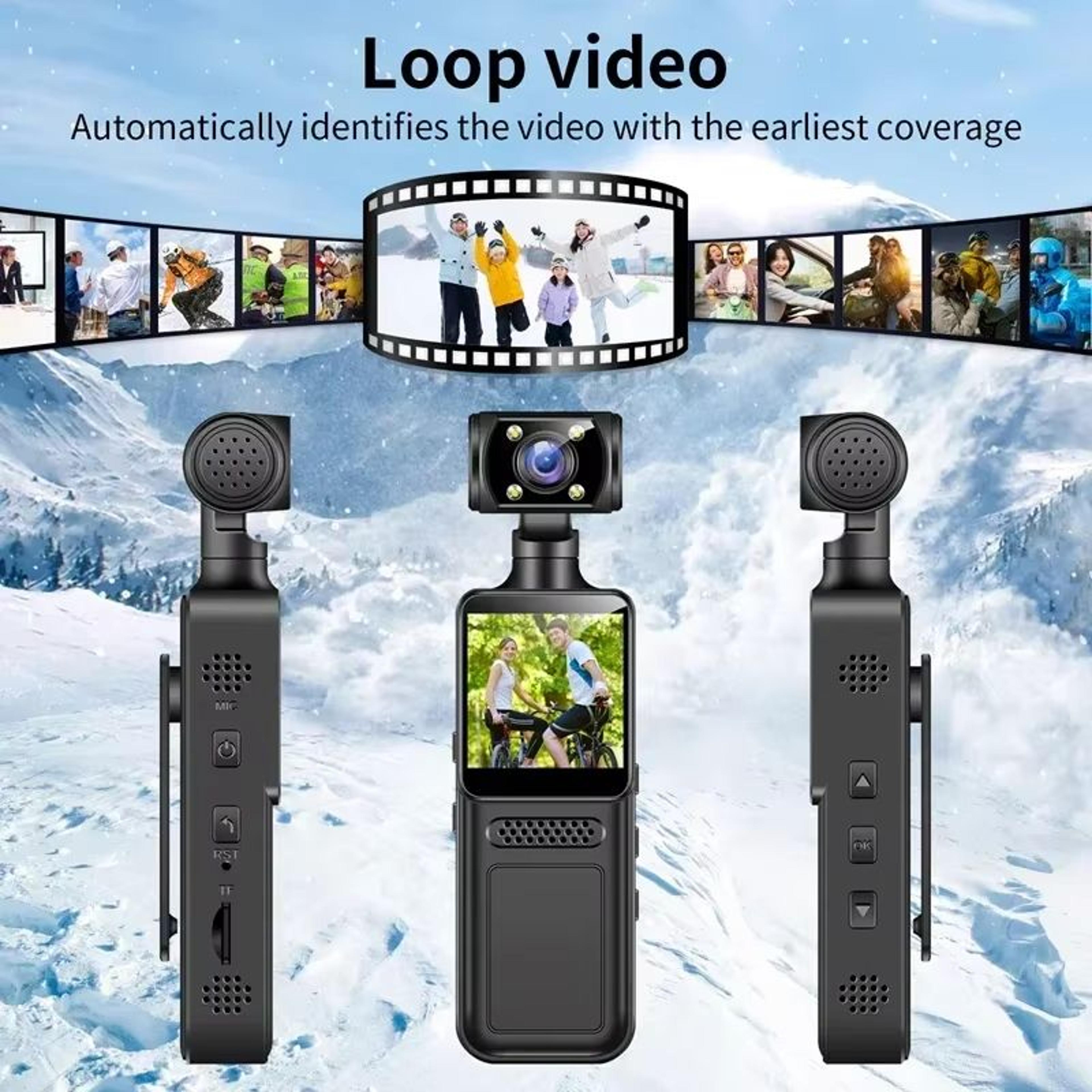 Xiaomi 8K HD Pocket Camera  180 Rotating Mini Handheld Camera With Night Vision For Outdoor Sports