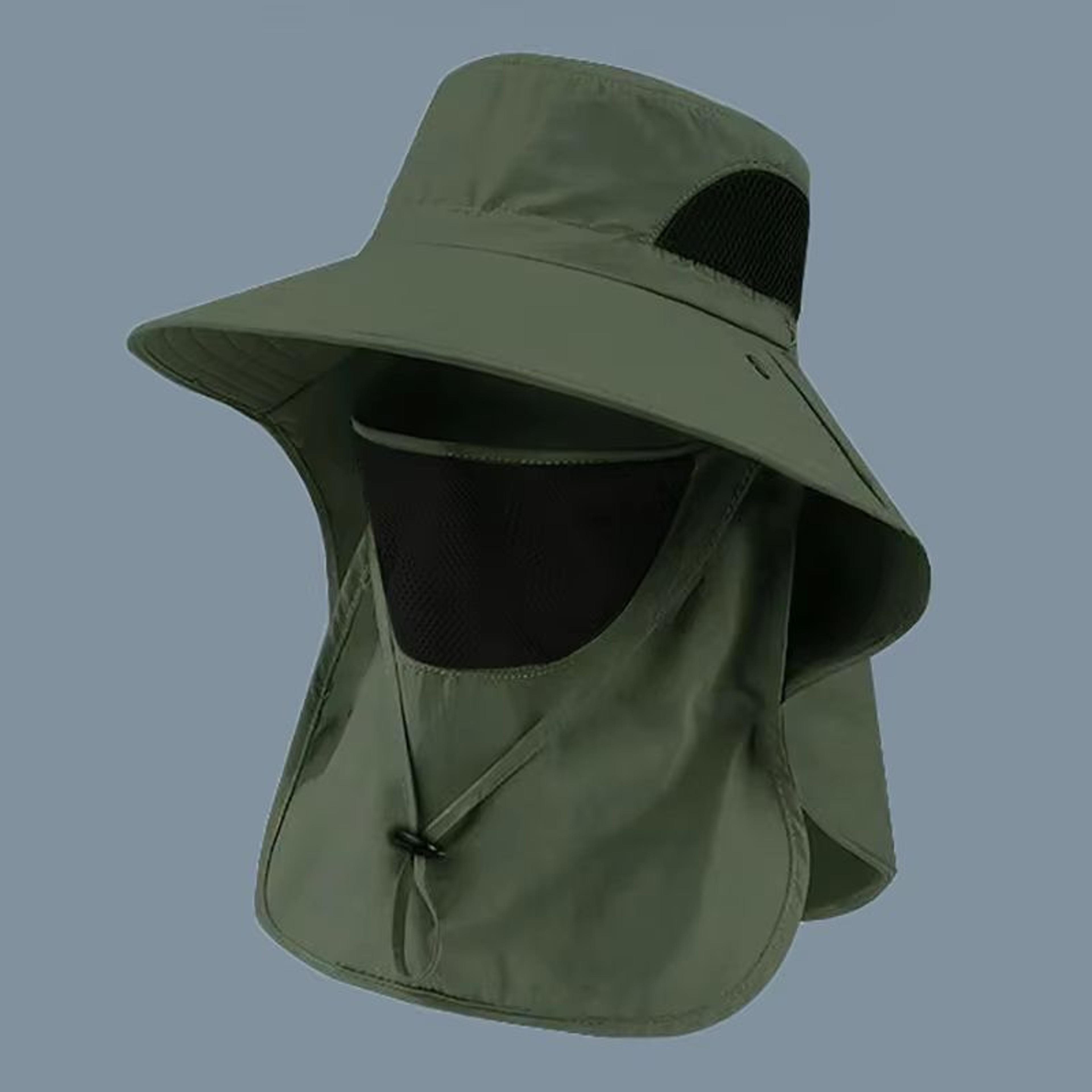 SunGuard Outdoor Fishing Hat With Neck Flap  UV Protection For Hiking  Camping 8