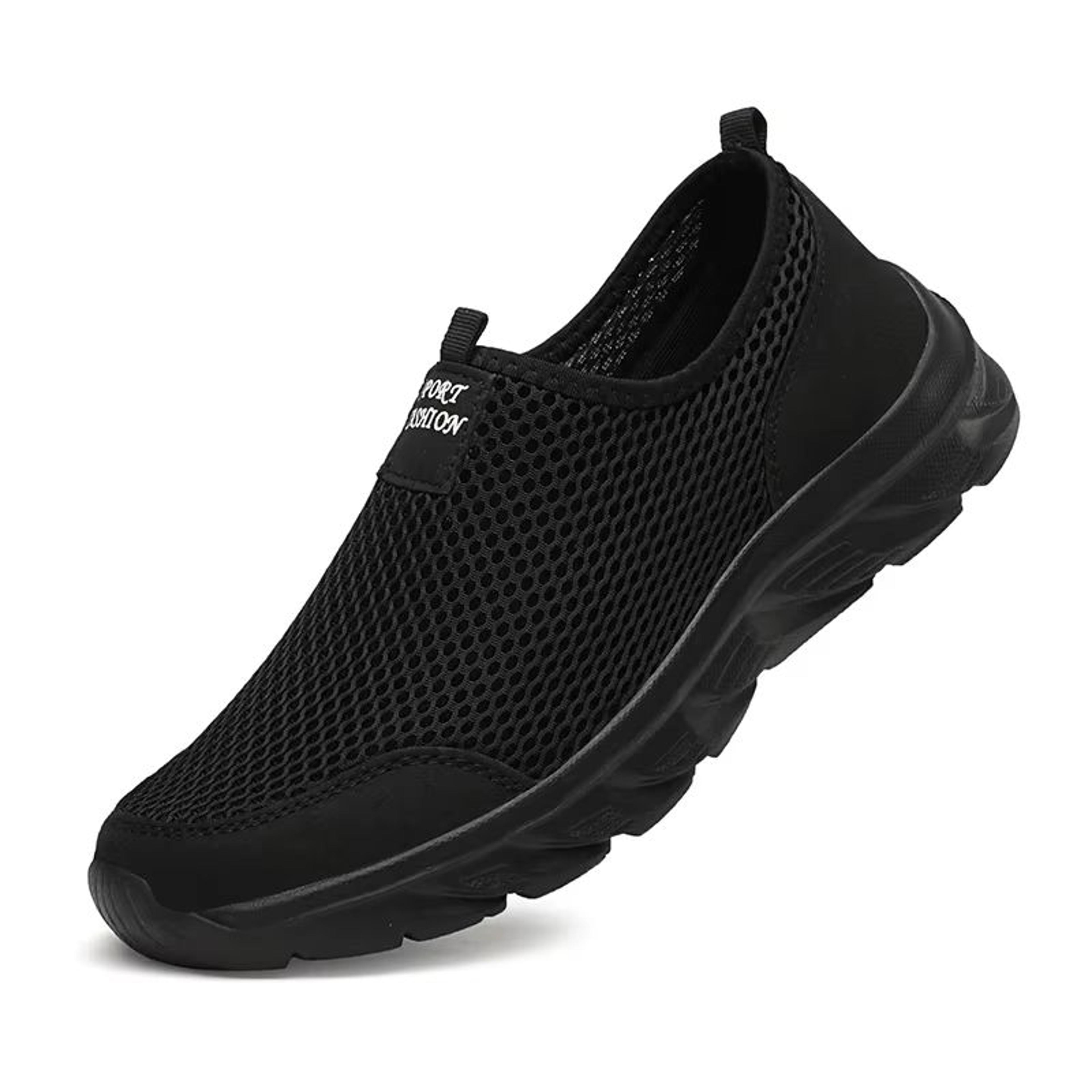 AirStride Mens Mesh Slip On Sneakers Lightweight Breathable Walking And Driving Shoes 9