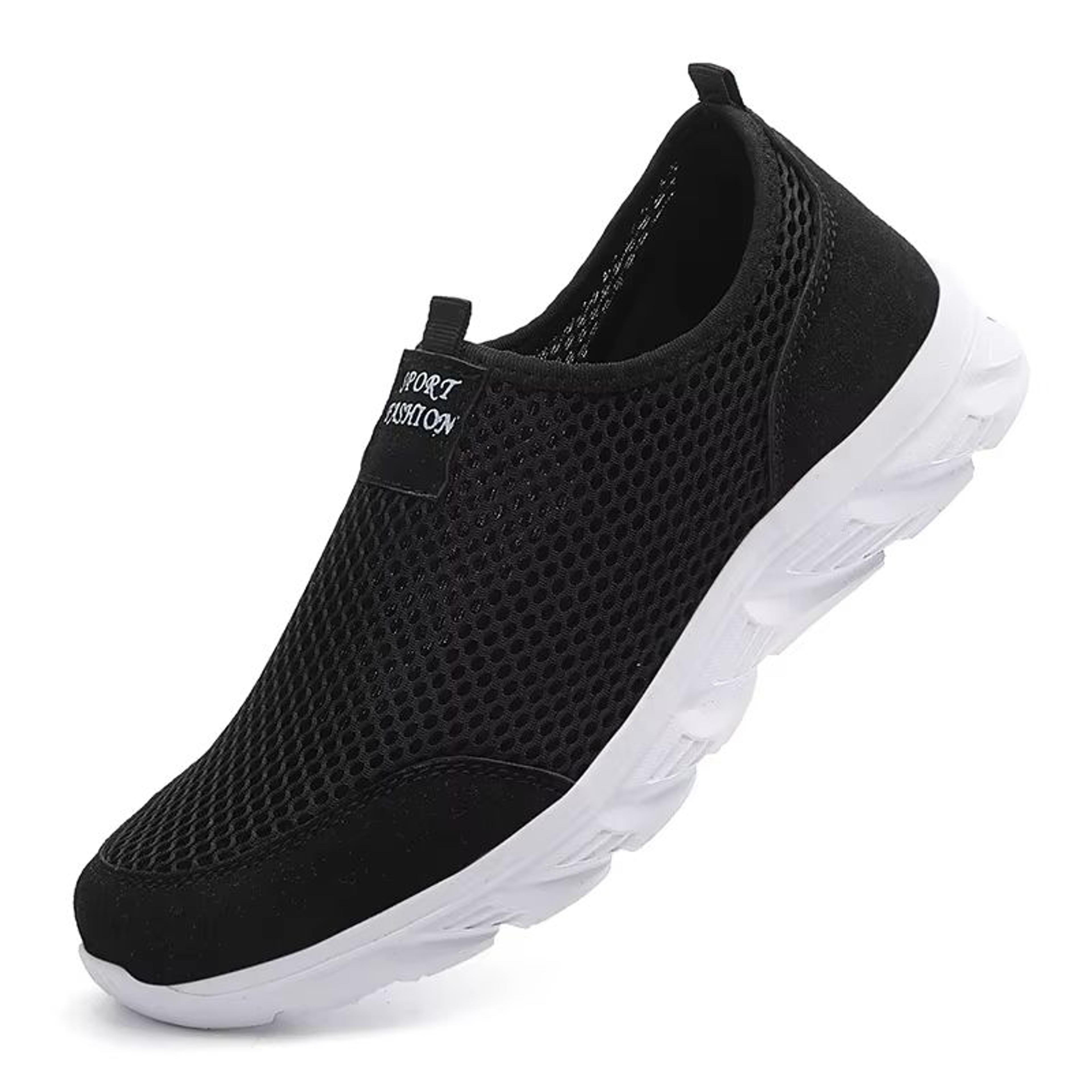 AirStride Mens Mesh Slip On Sneakers Lightweight Breathable Walking And Driving Shoes 6