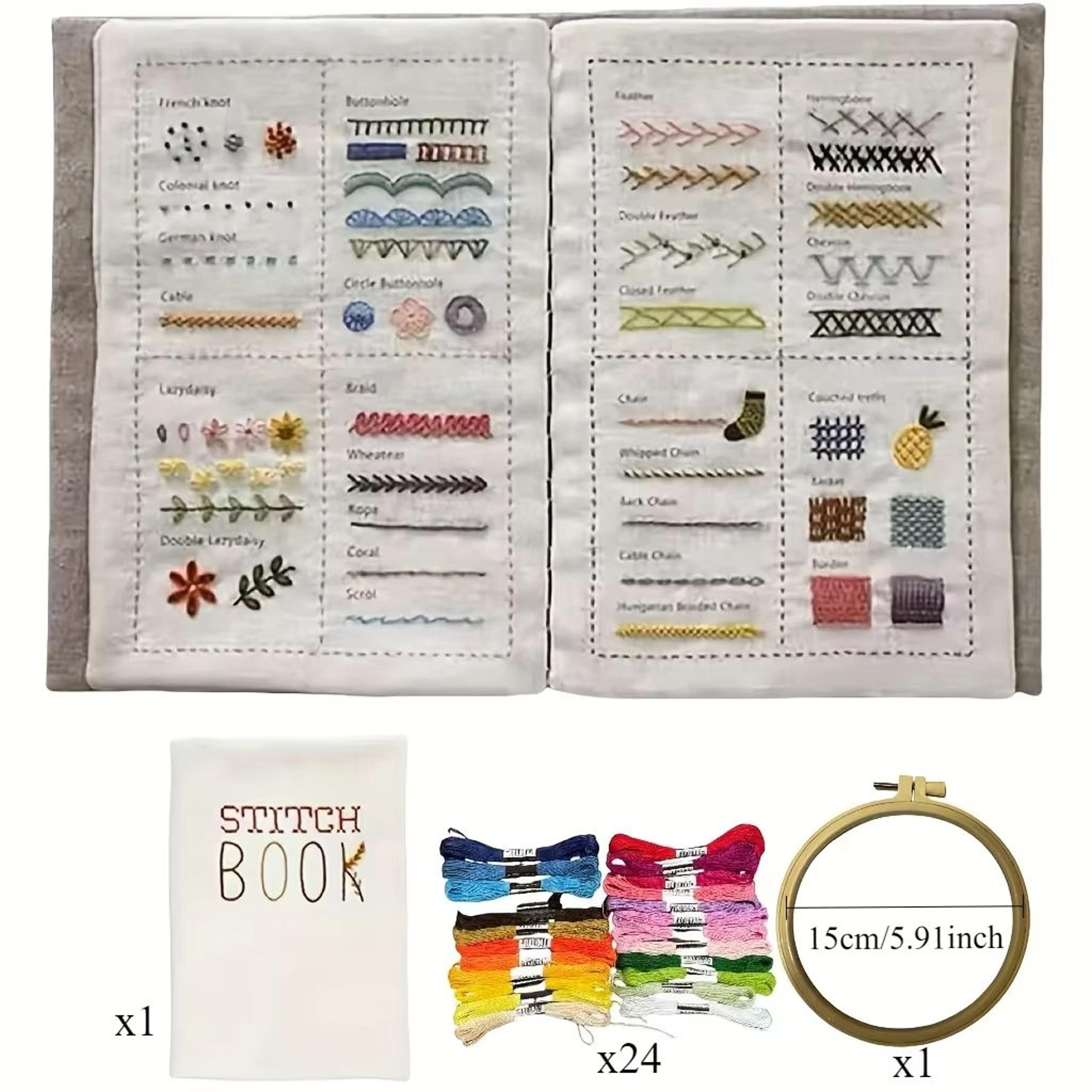 DIY Embroidery Stitch Book Set  Illustrated Guide For Creative Needlework Projects 3