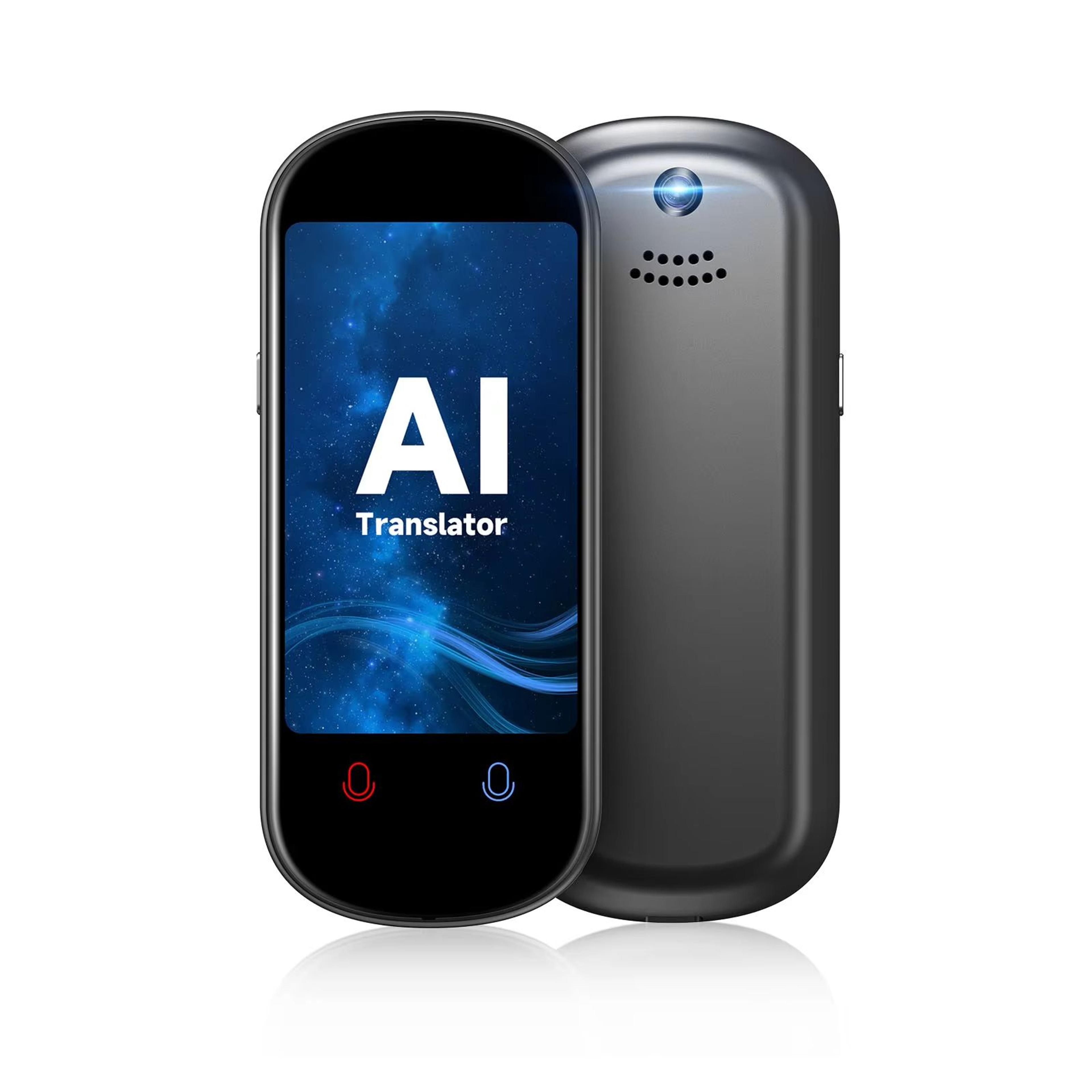 z2 instant ai voice translator – real-time portable language translator with 3.1" touchscreen, photo & recording feature