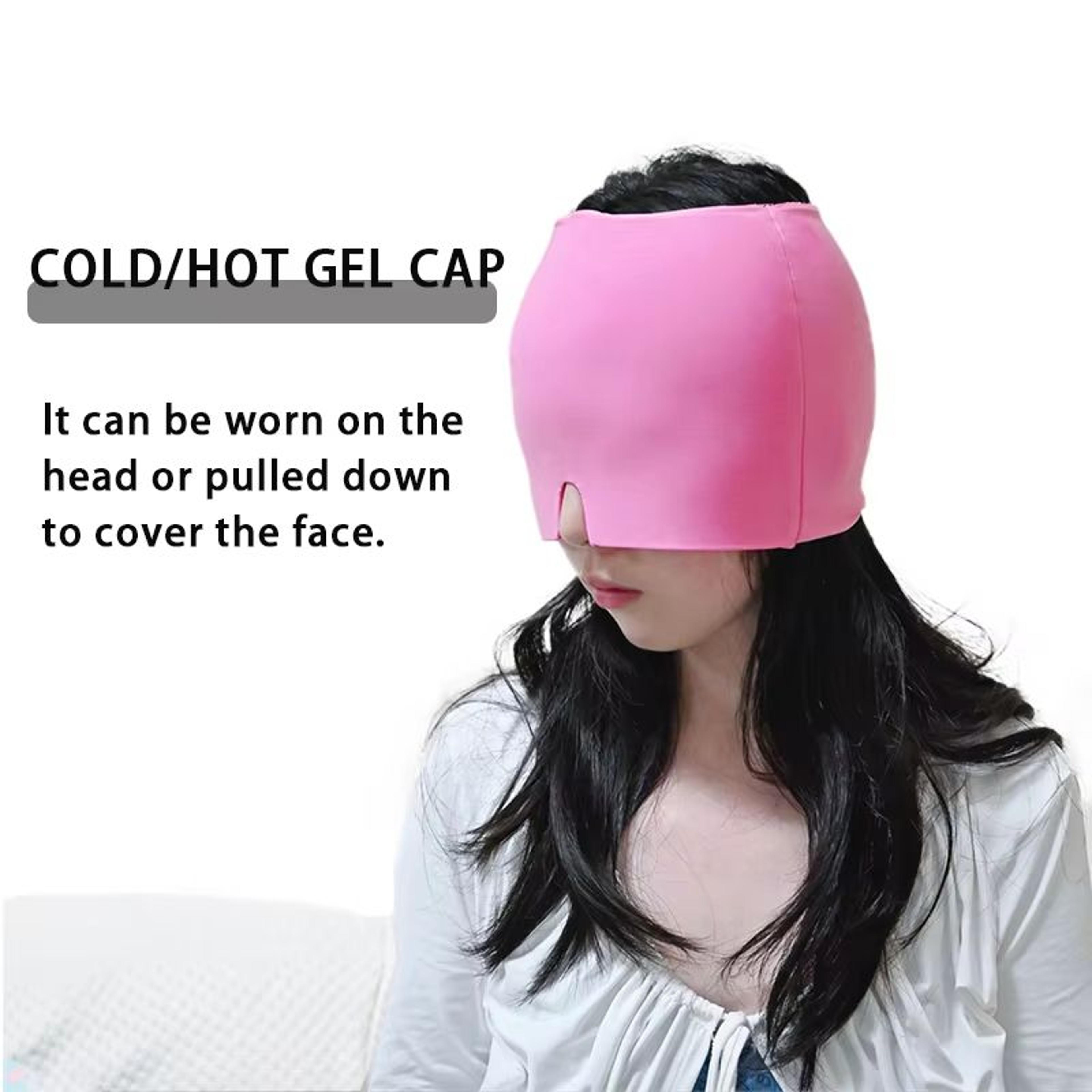 Gel Ice Headache Relief Cap Cold Therapy Hat For Migraine And Eye Pressure Pain Relief 3