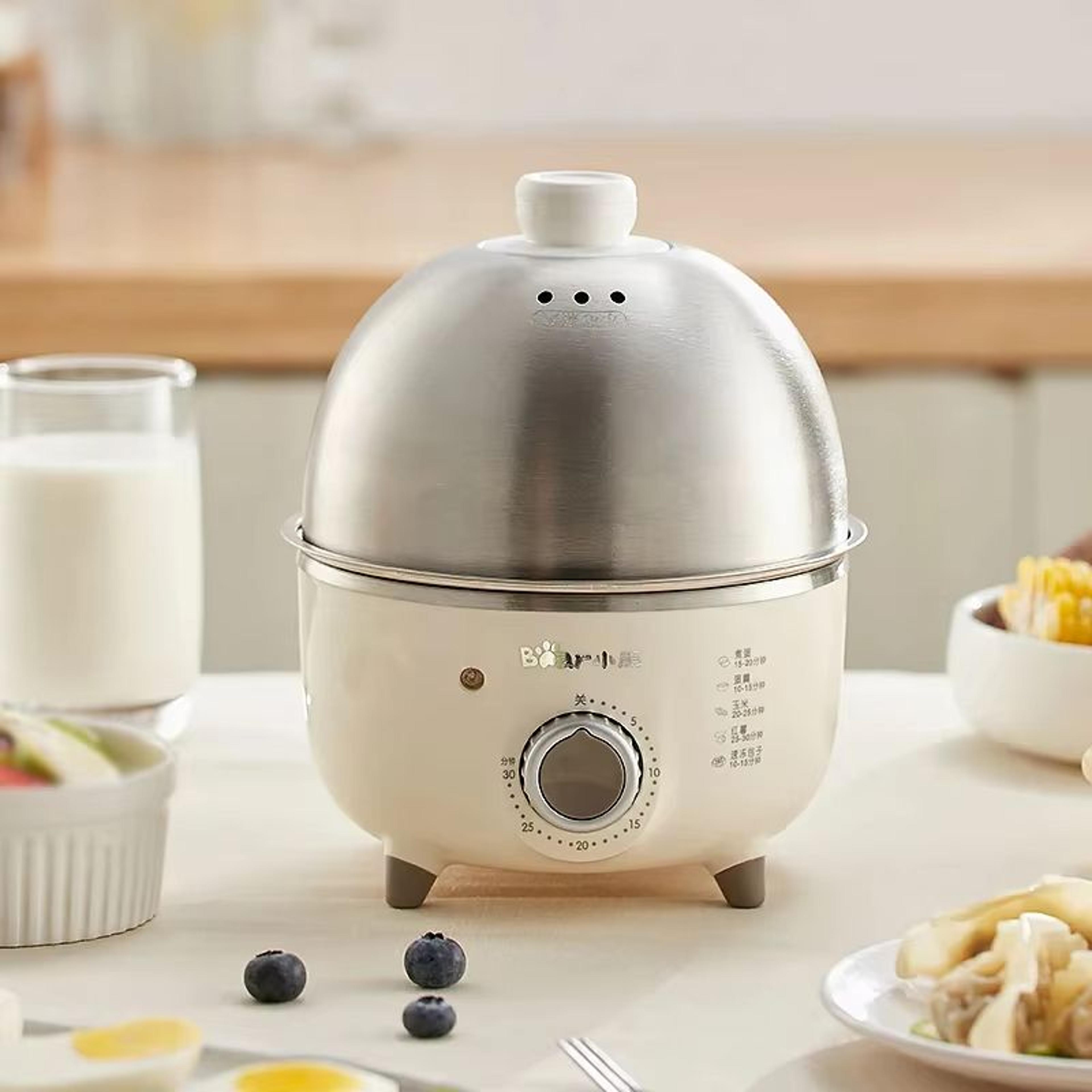 360W Electric Egg Boiler  Steamer  Multifunctional Breakfast Maker With Timer  Auto ShutOff 1