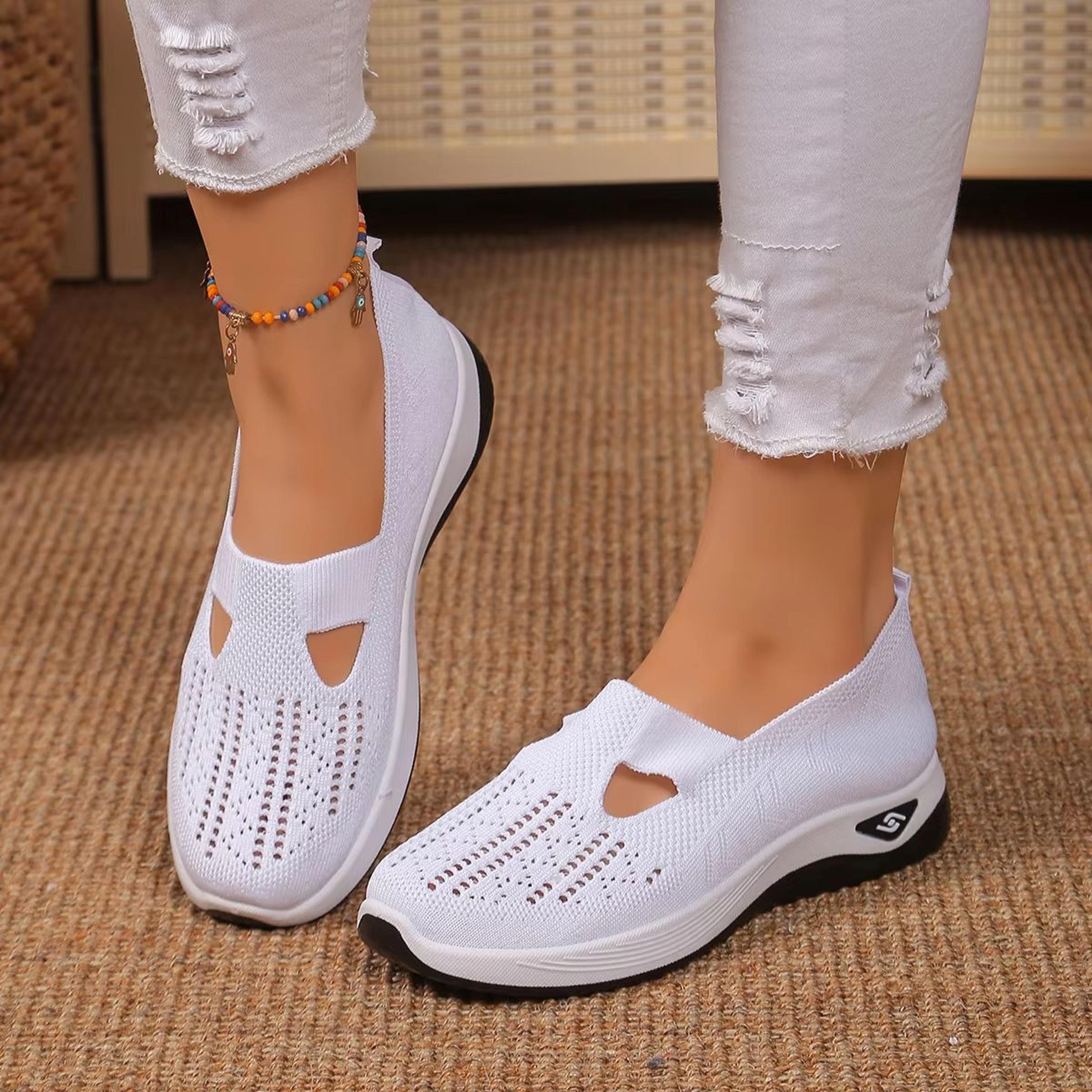 BreathEasy Mesh Flats  Lightweight SlipOn Casual Shoes For Women 12