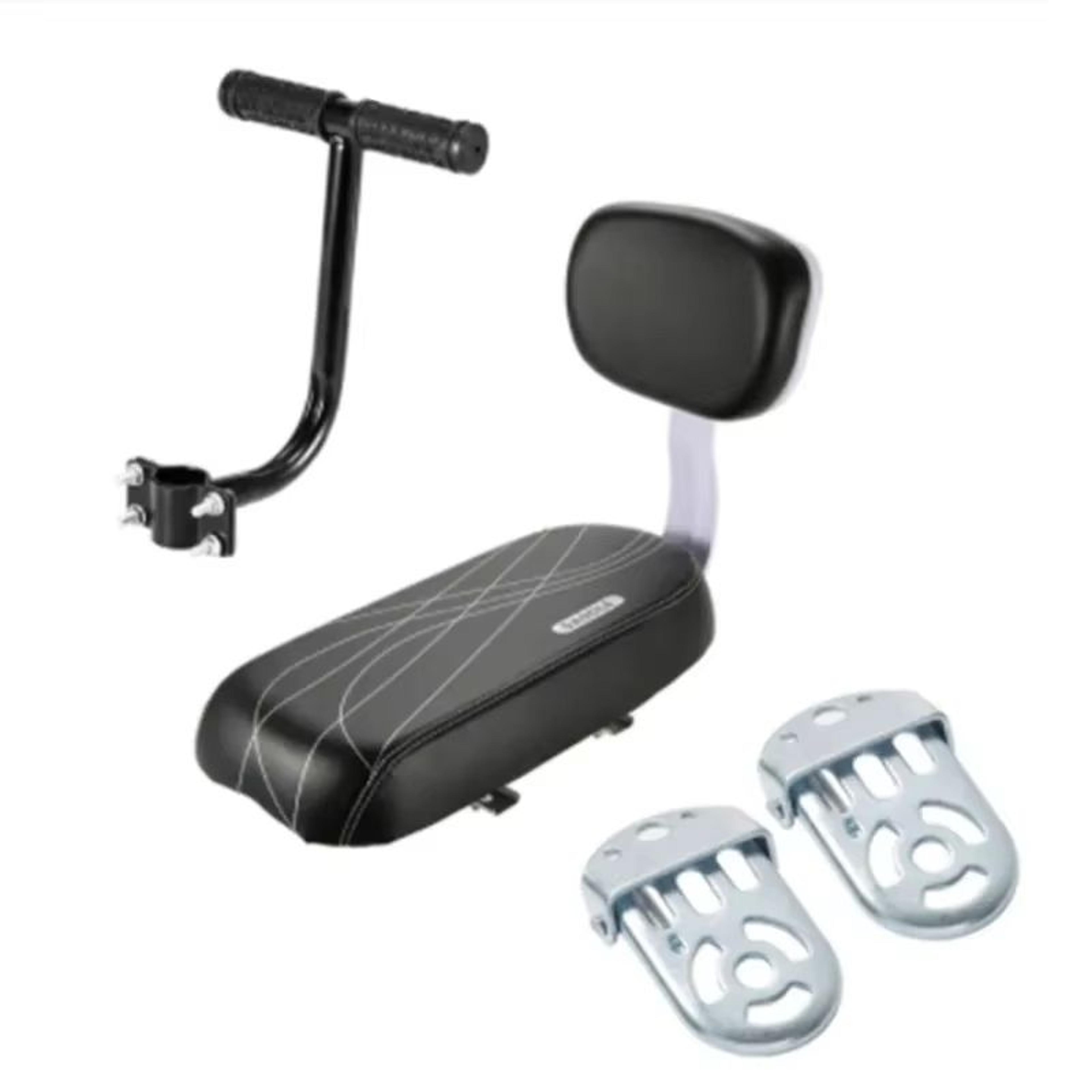 ComfortRide Rear Bike Seat For Kids  PU Leather Bicycle Saddle With Backrest For MTB  Rear Rack Use 11