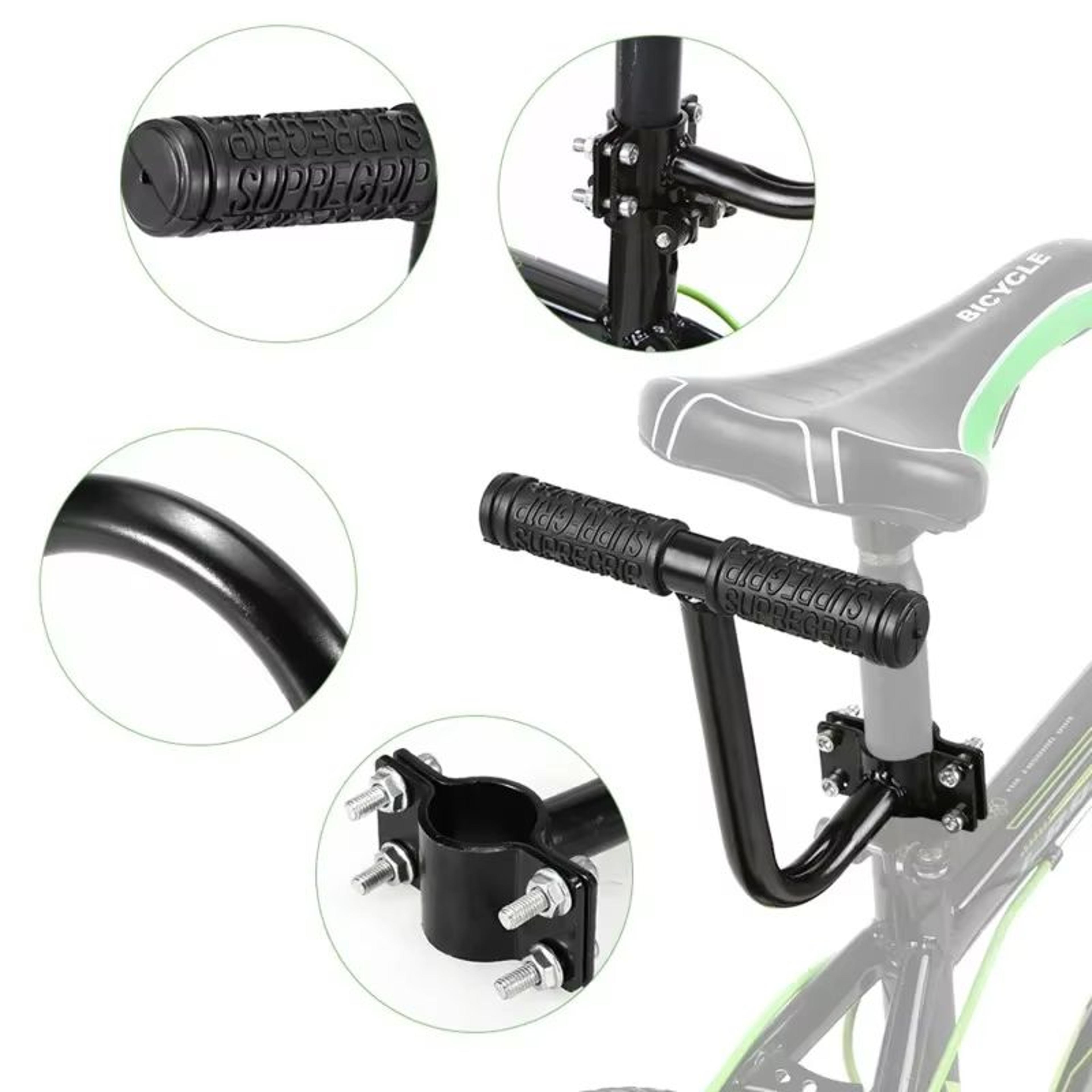 ComfortRide Rear Bike Seat For Kids  PU Leather Bicycle Saddle With Backrest For MTB  Rear Rack Use 2
