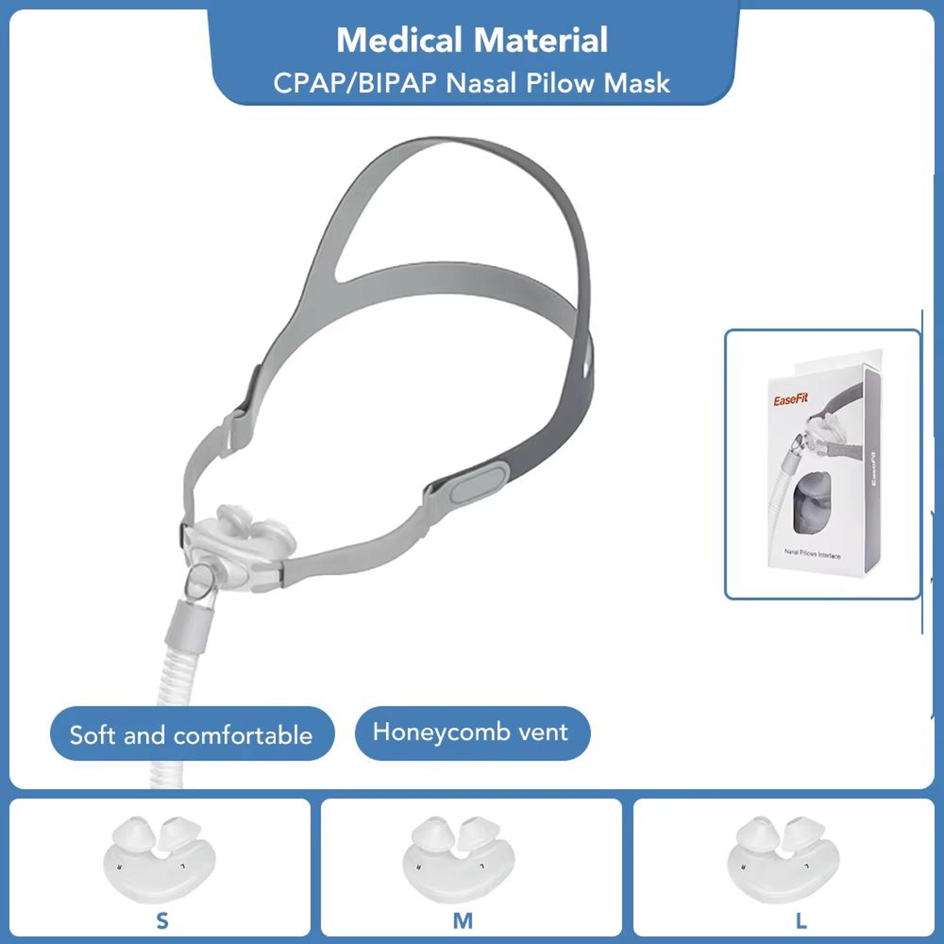Universal Nasal Pillows Mask For CPAP Machines  Compatible With ResMed Philips  Fisher 6