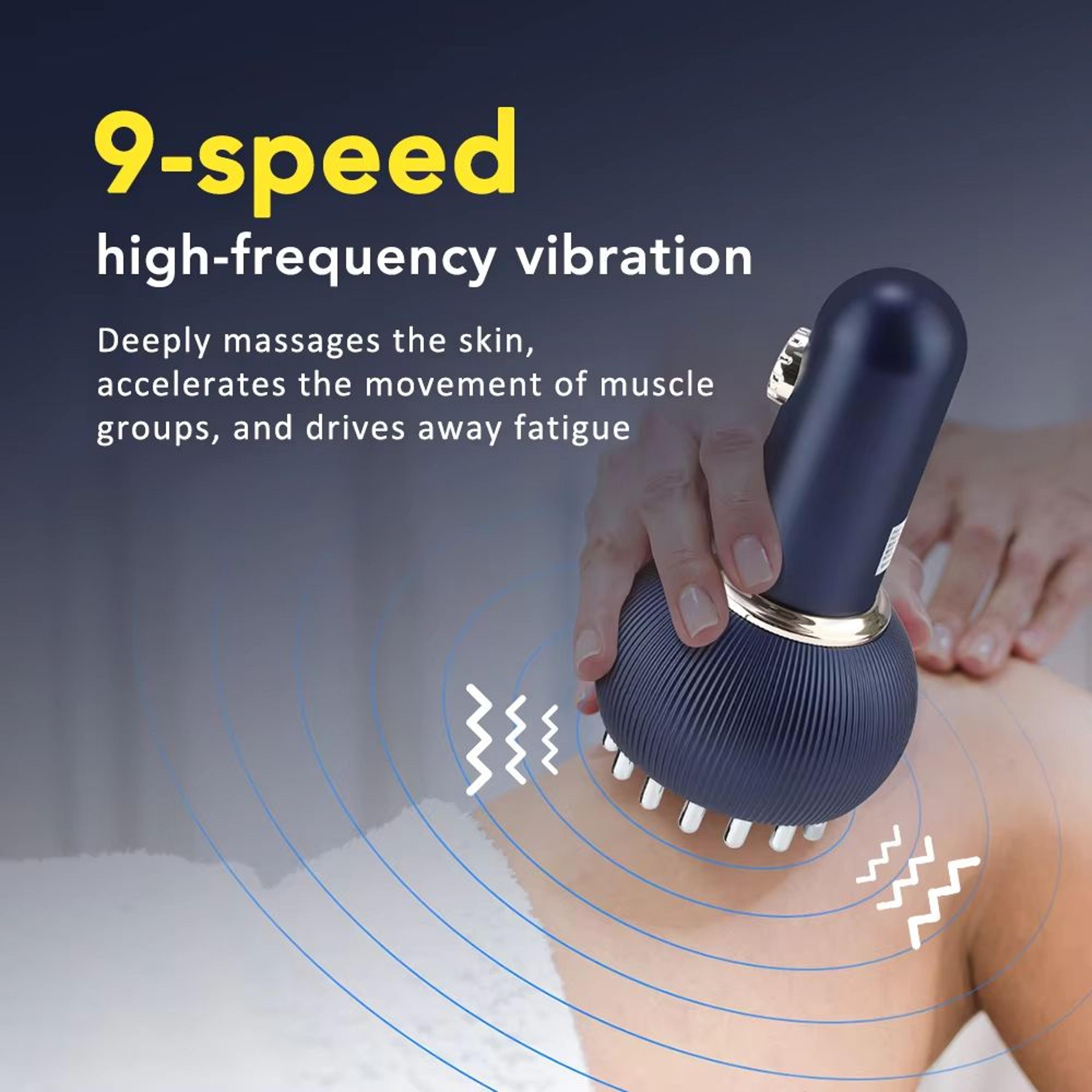Wireless Guasha Massager  Body Shaping  Lymphatic Drainage Tool With Heating  Meridian Scraping 4