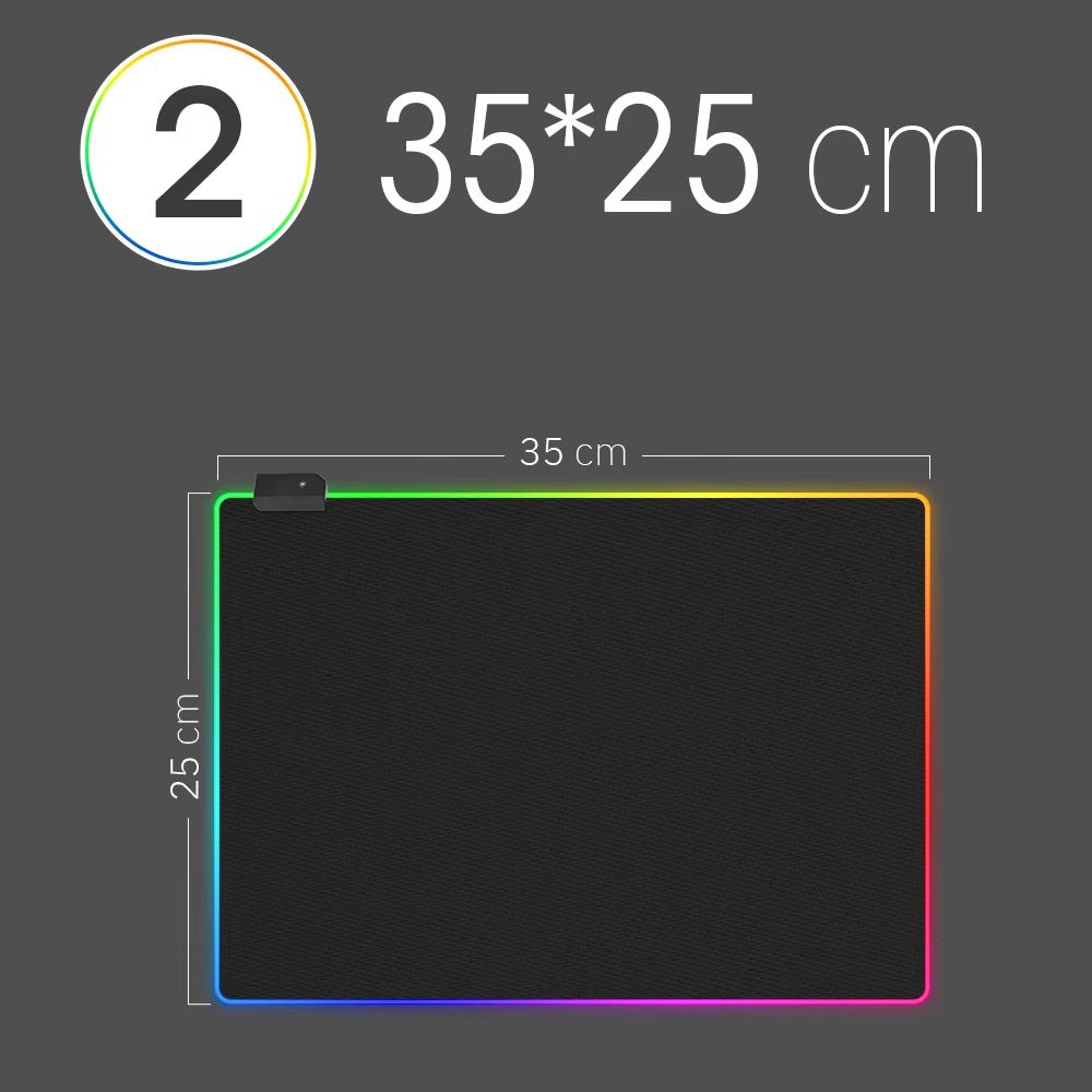 RGB LED Gaming Desk Mat  Waterproof Large Mousepad With ColorChanging Backlight For PC Dota  CS 7