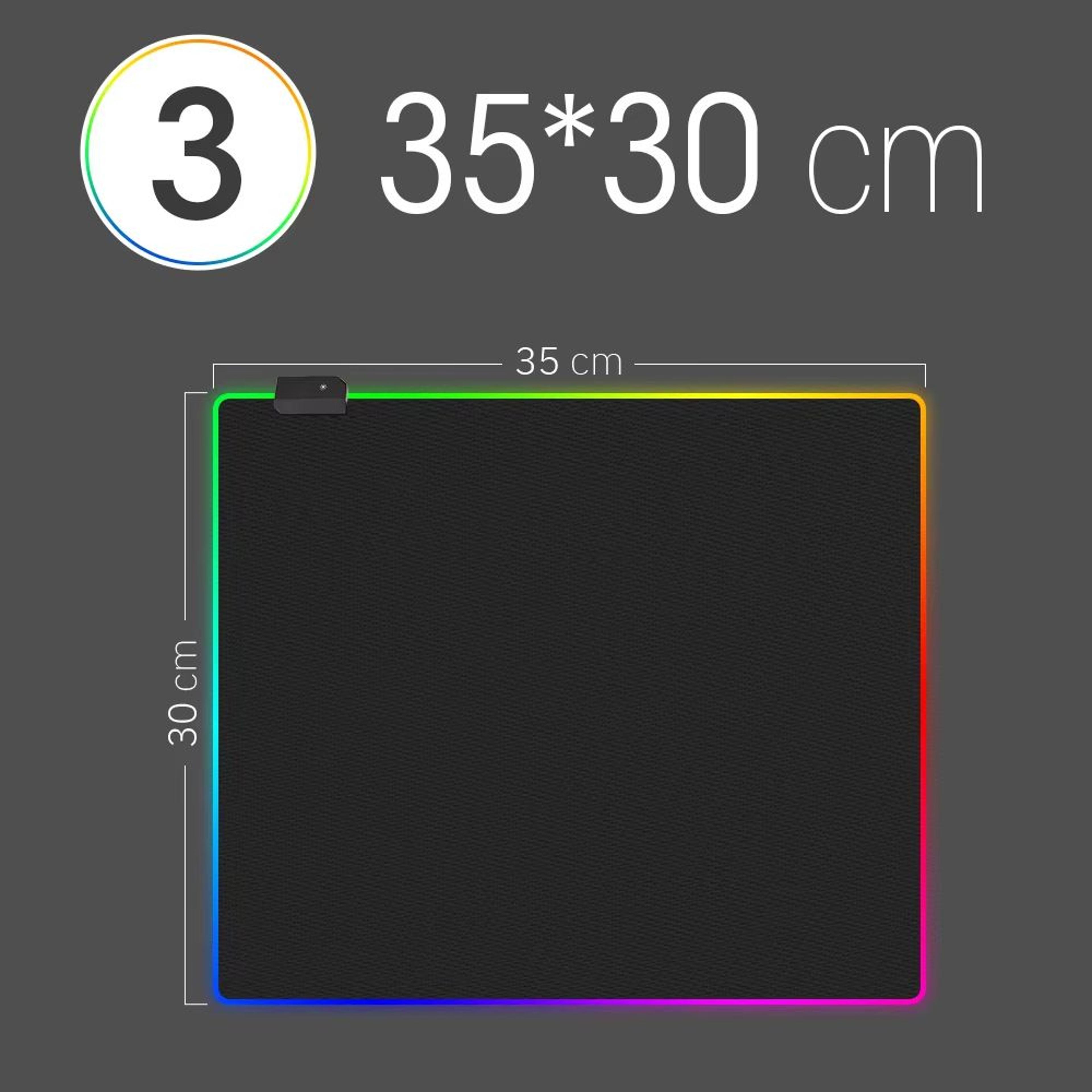 RGB LED Gaming Desk Mat  Waterproof Large Mousepad With ColorChanging Backlight For PC Dota  CS 8