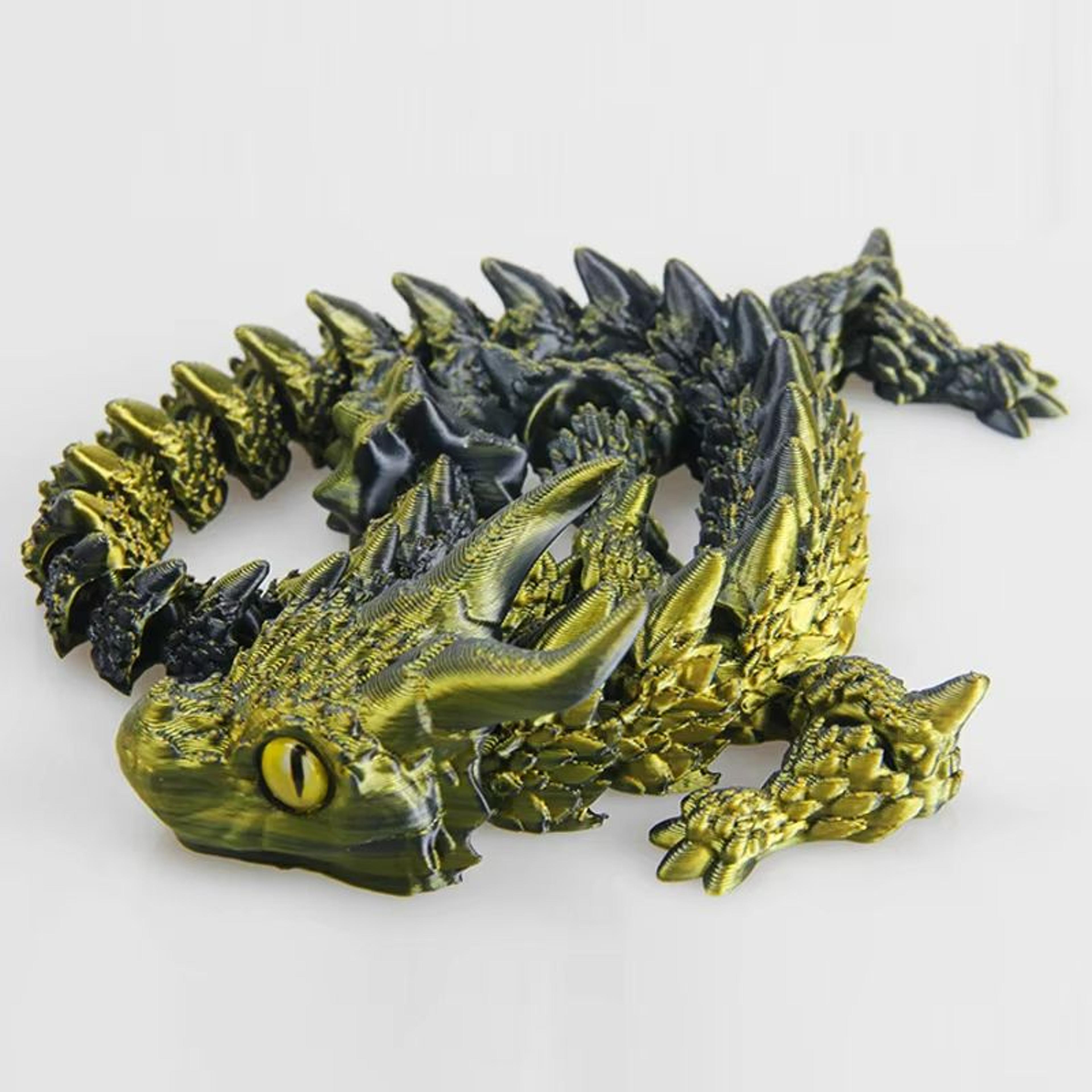 Movable 3D Printed Dragon Toy  Articulated Fidget  Desk Ornament For Stress Relief  Gifting 6