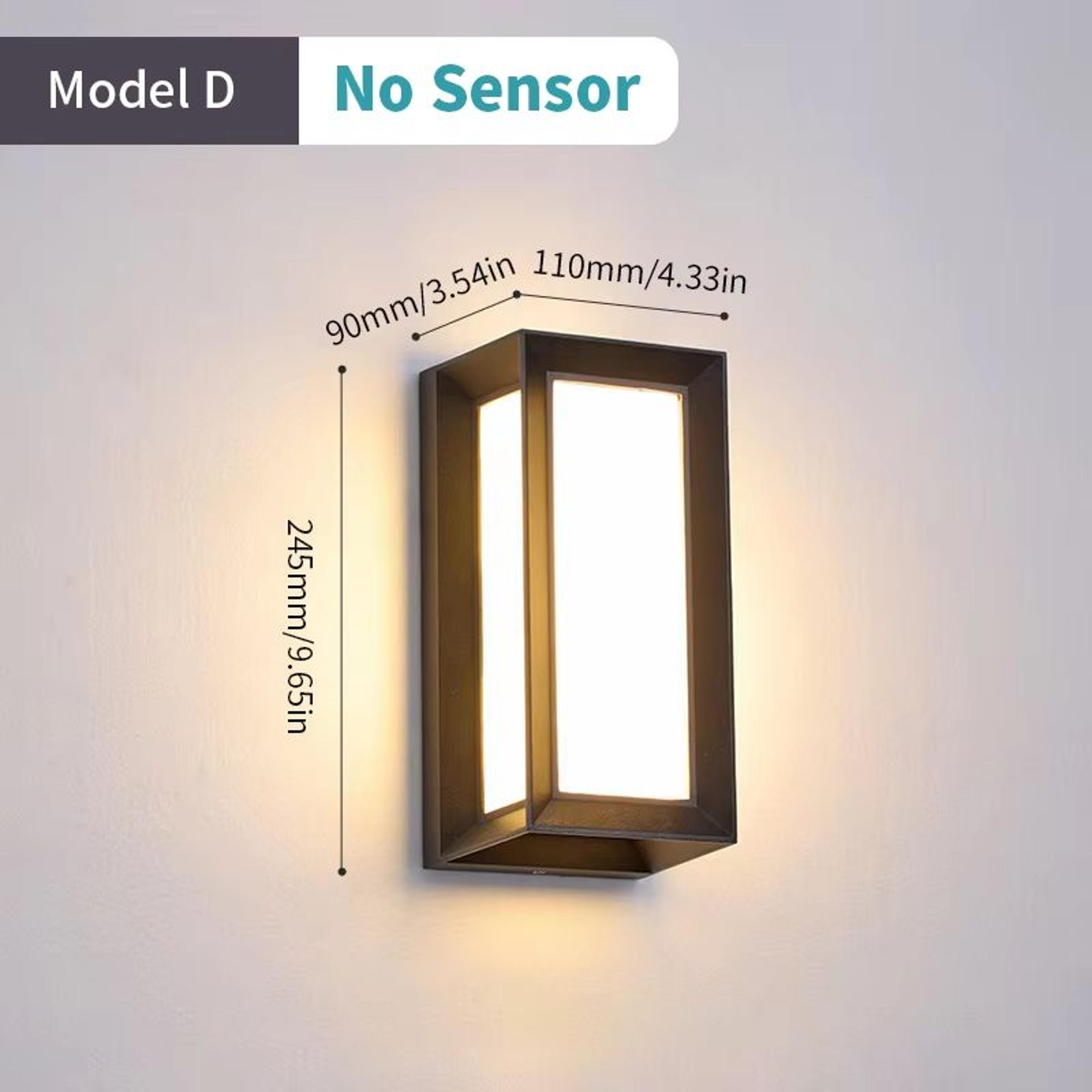 AuroGuard Waterproof LED Outdoor Wall Light With Motion Sensor 12