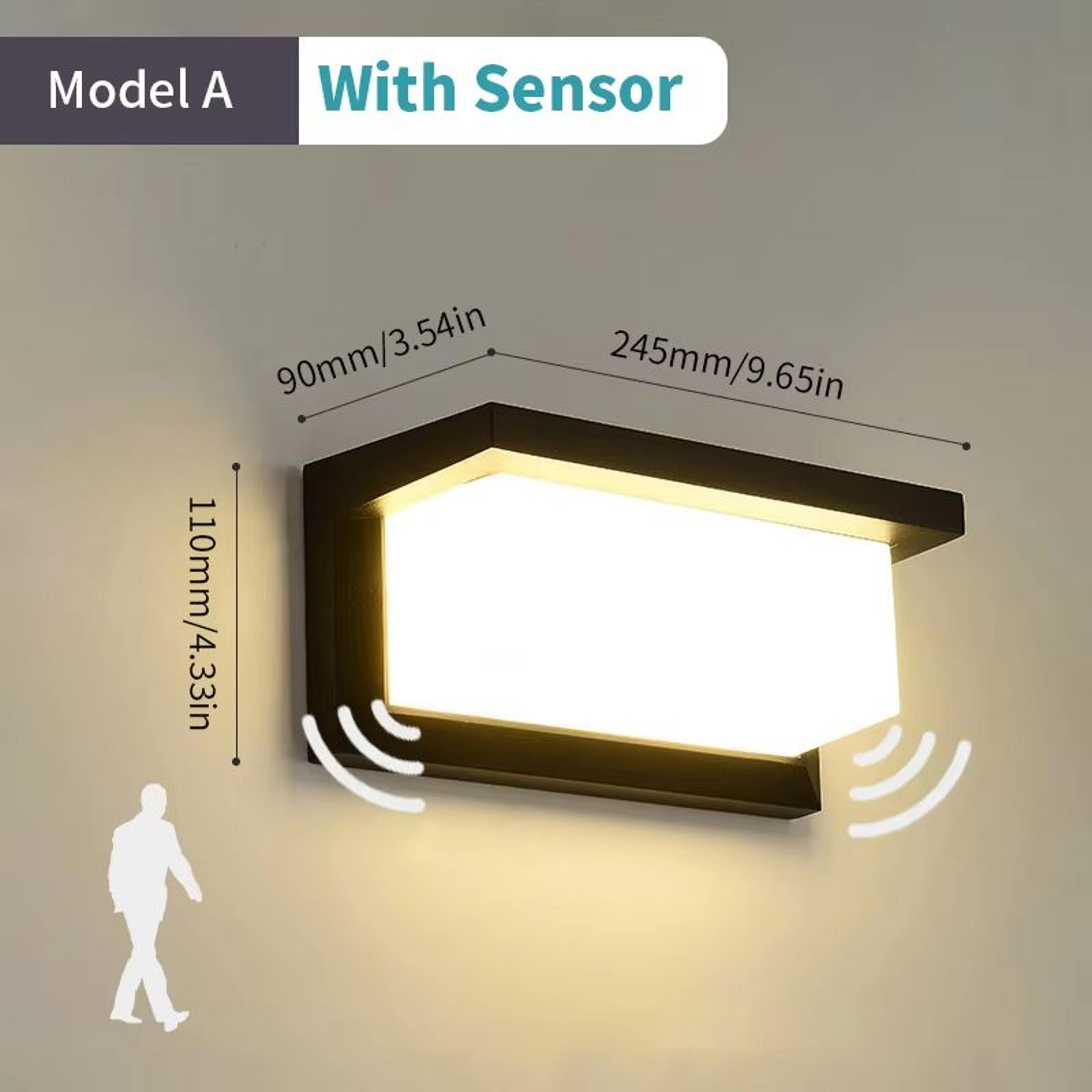 AuroGuard Waterproof LED Outdoor Wall Light With Motion Sensor 8