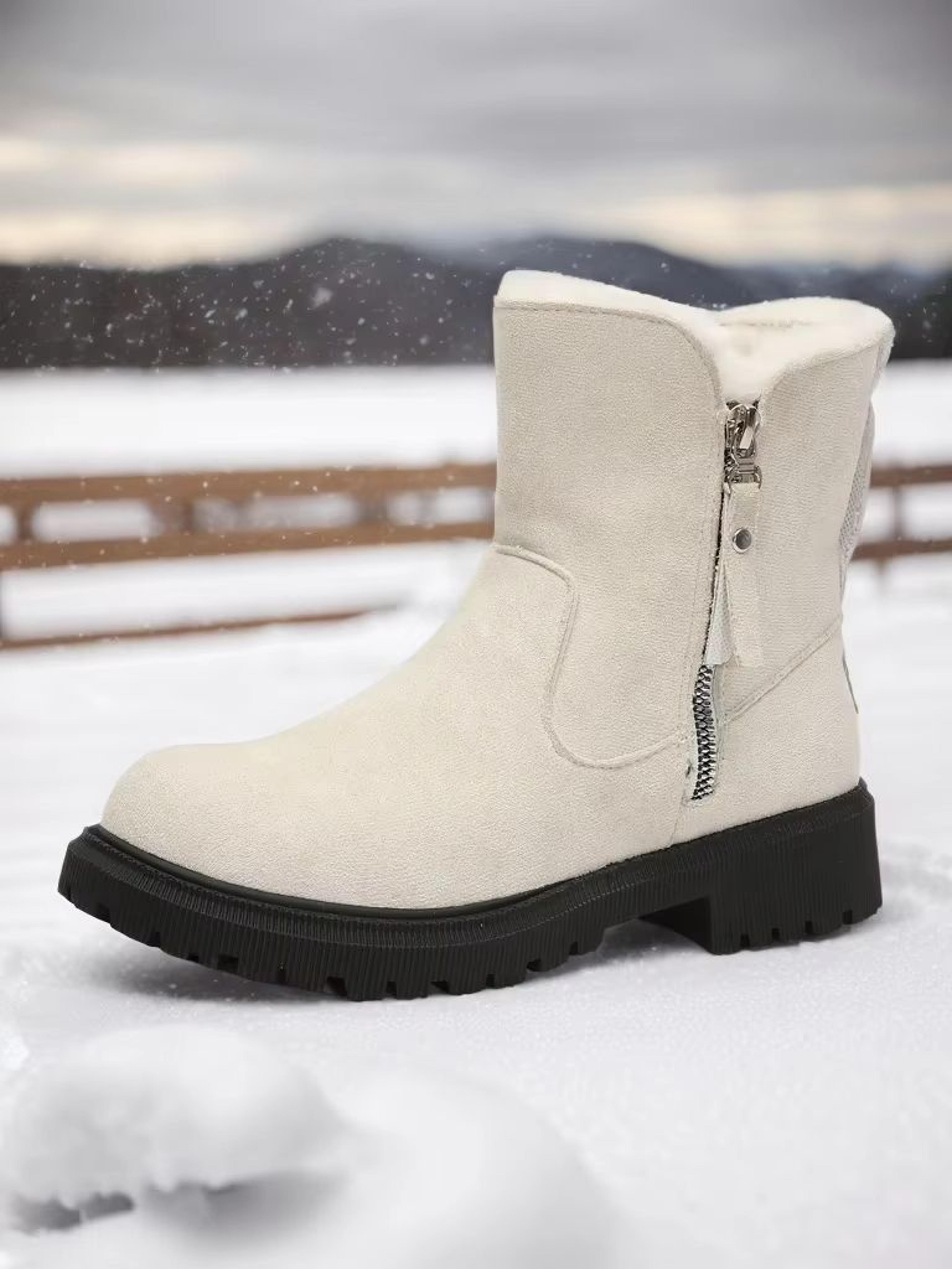 WarmStride Zipper Snow Boots  NonSlip ThickBottom Winter Footwear 0