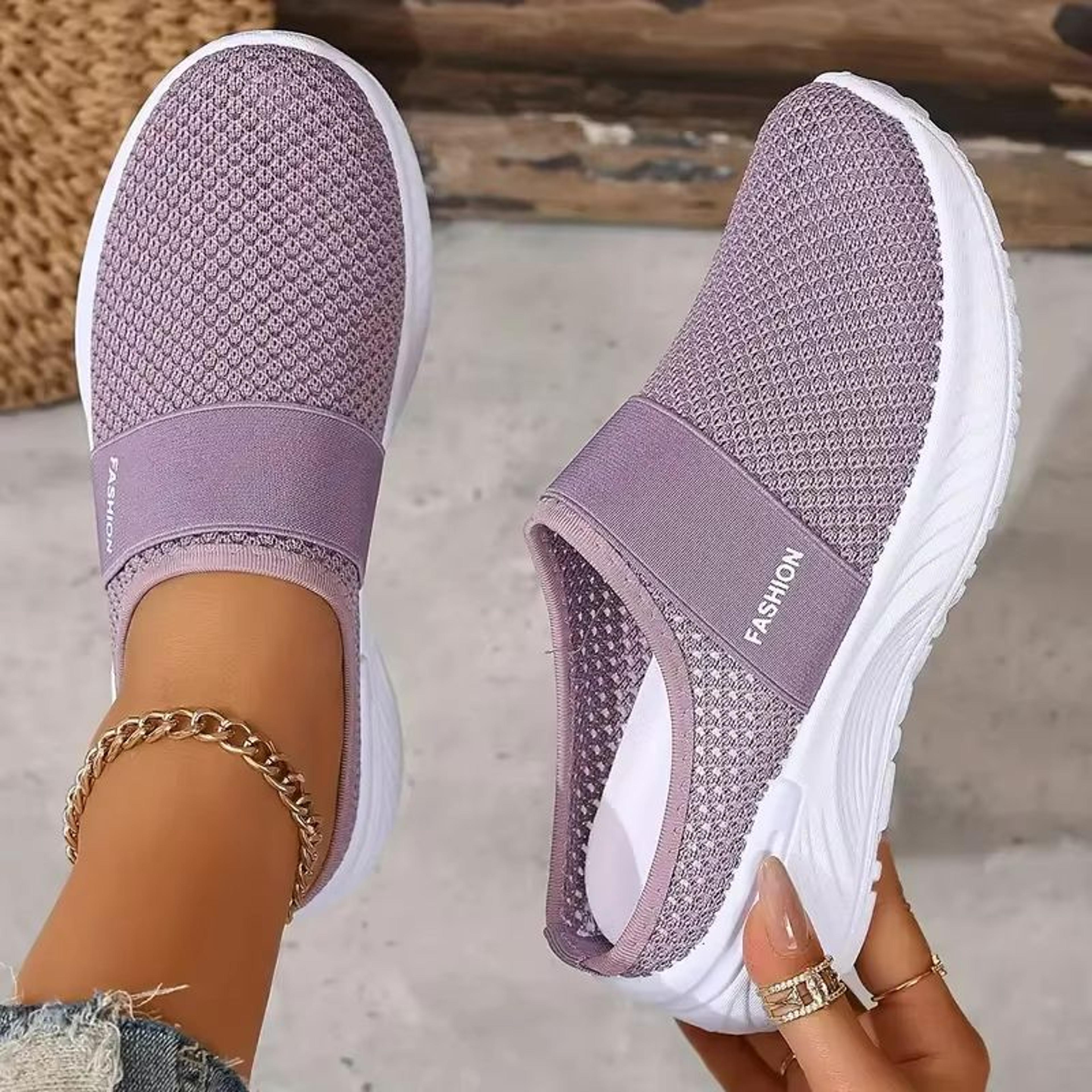 BreezeStep Womens Breathable Mesh SlipOn Flats  Comfortable Casual Walking Shoes 2
