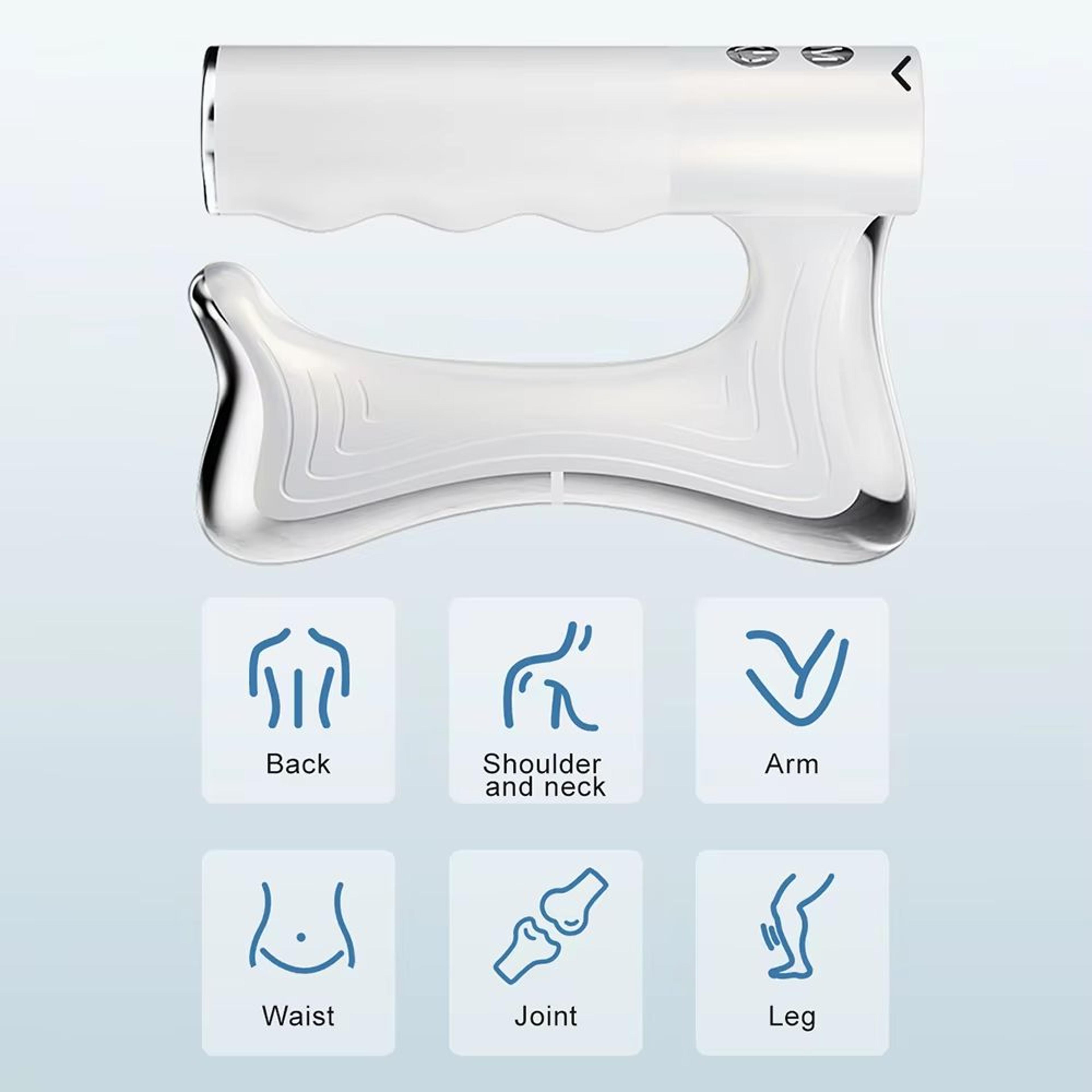 Electric Heating Fascia Knife  LCD Vibration Massager For Muscle Relaxation Warm Body Therapy  Lift 5