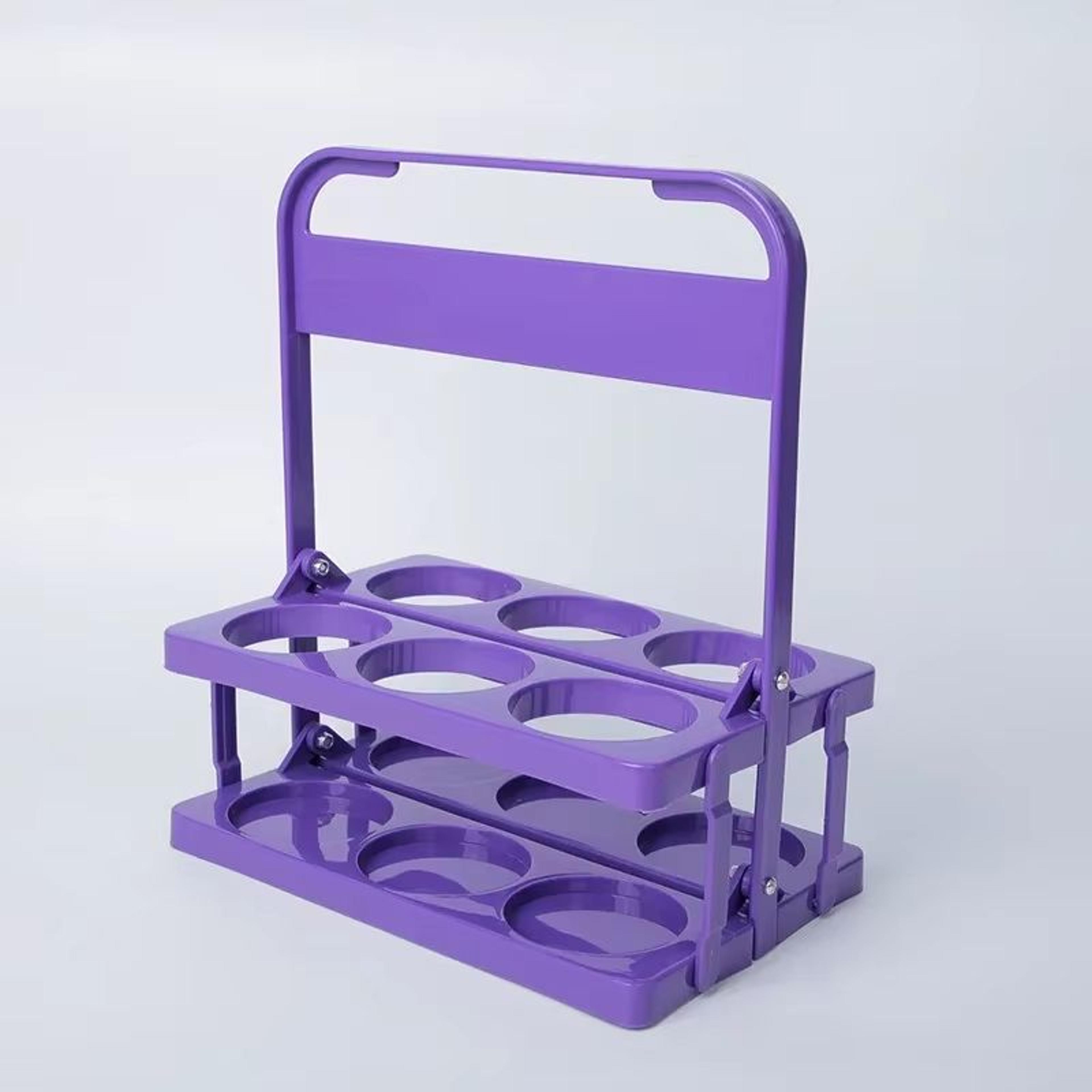 Portable Foldable Beer  Beverage Rack  Durable Cup Organizer And Bottle Holder For Parties  Travel 20