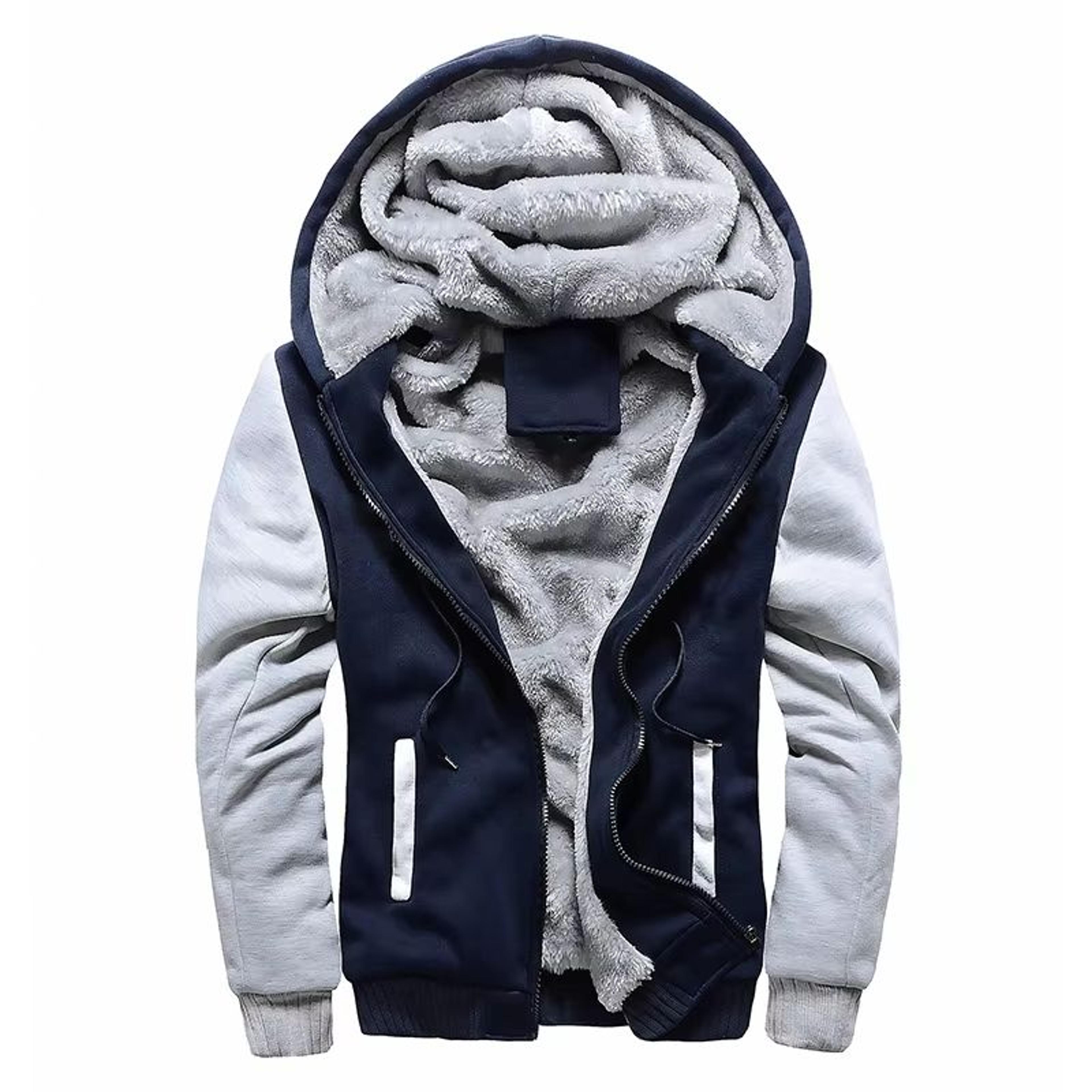 Mens Winter Fleece Hoodie Jacket  Thick Warm Zipper Sweatshirt Coat For Casual Wear  Sports 11