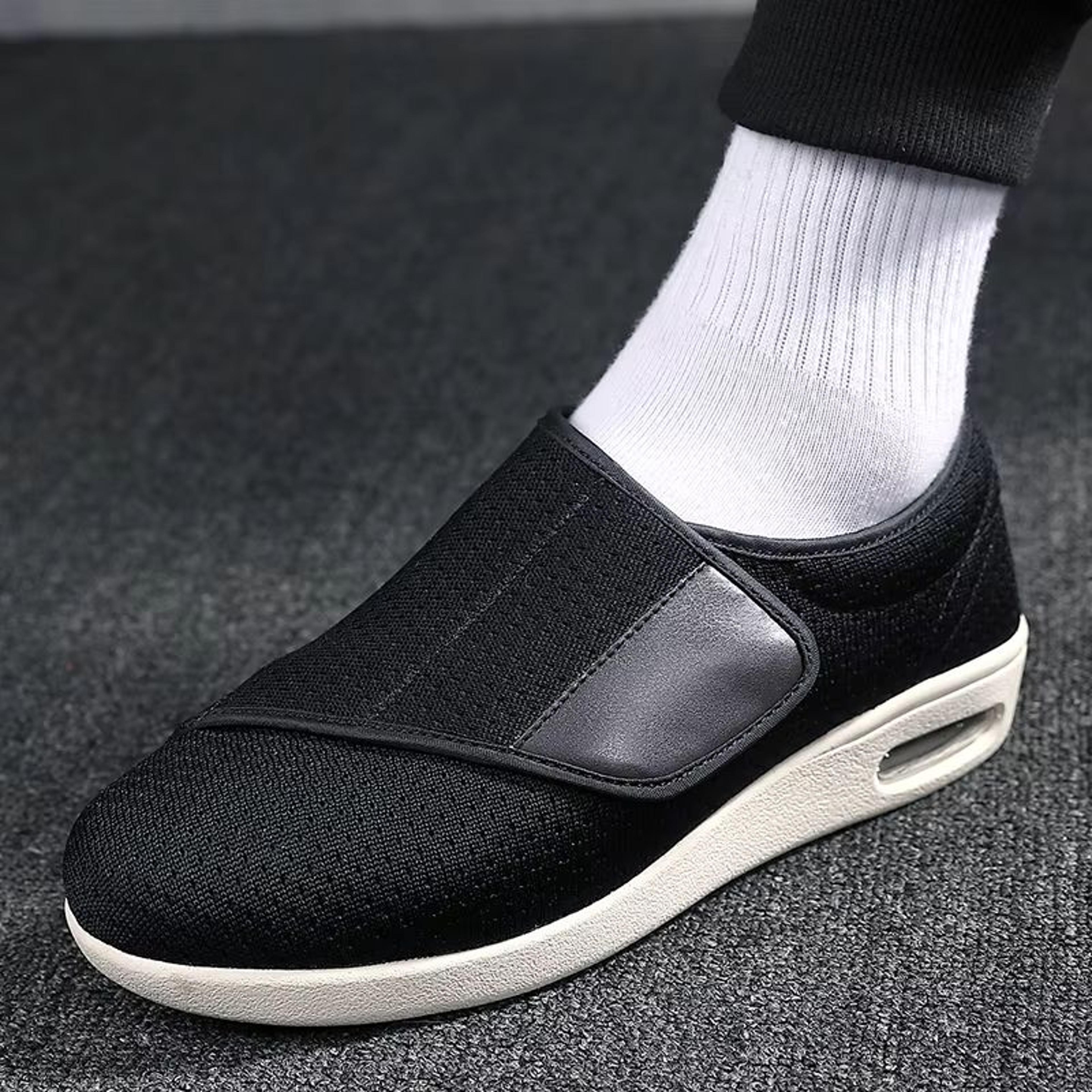 Mens Orthopedic Wide Fit Walking Shoes Comfortable Diabetic Shoes For Swollen Feet And Big Sizes 2