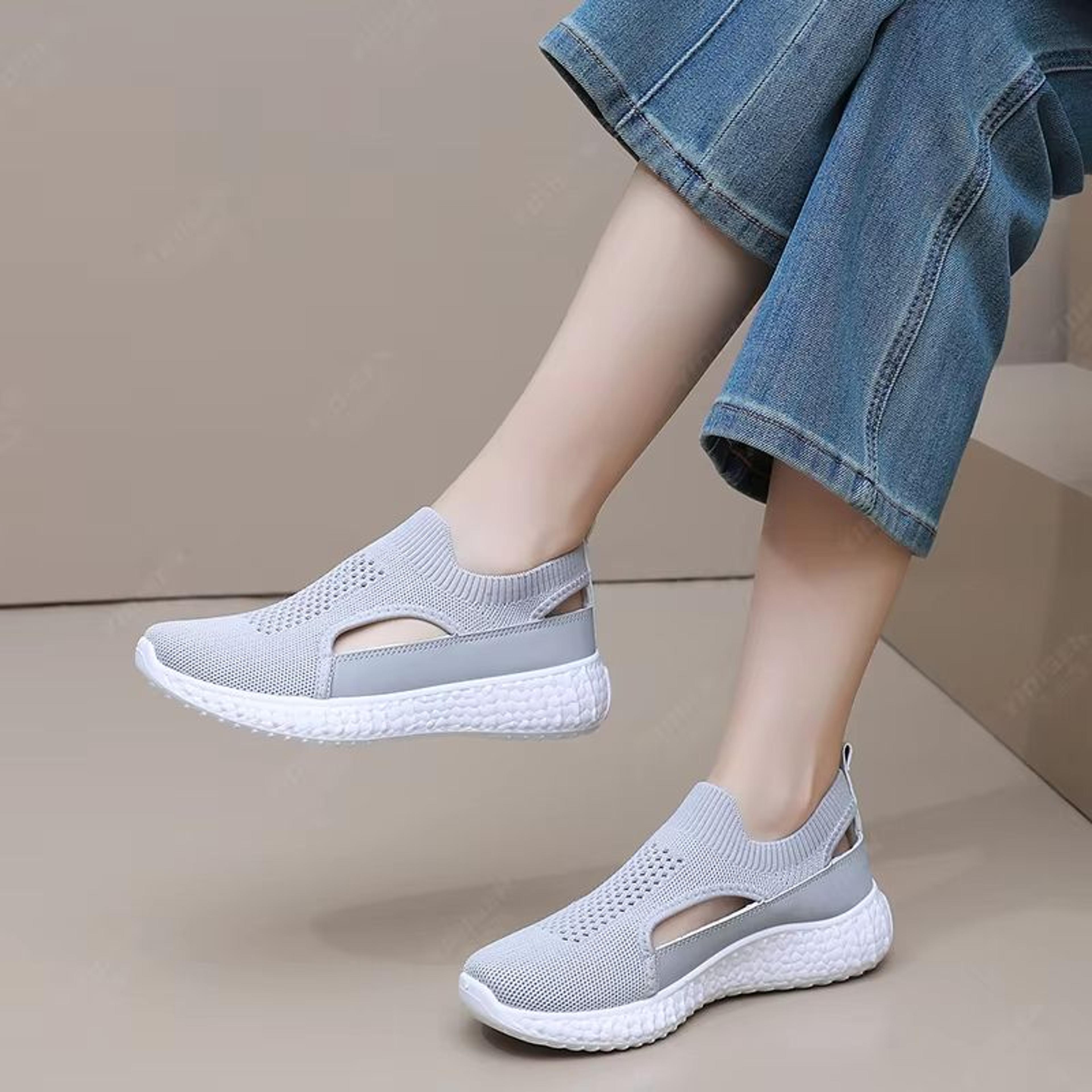 Womens Summer Breathable Platform Sports Shoes Comfortable Non Slip Casual Net Sandals 2