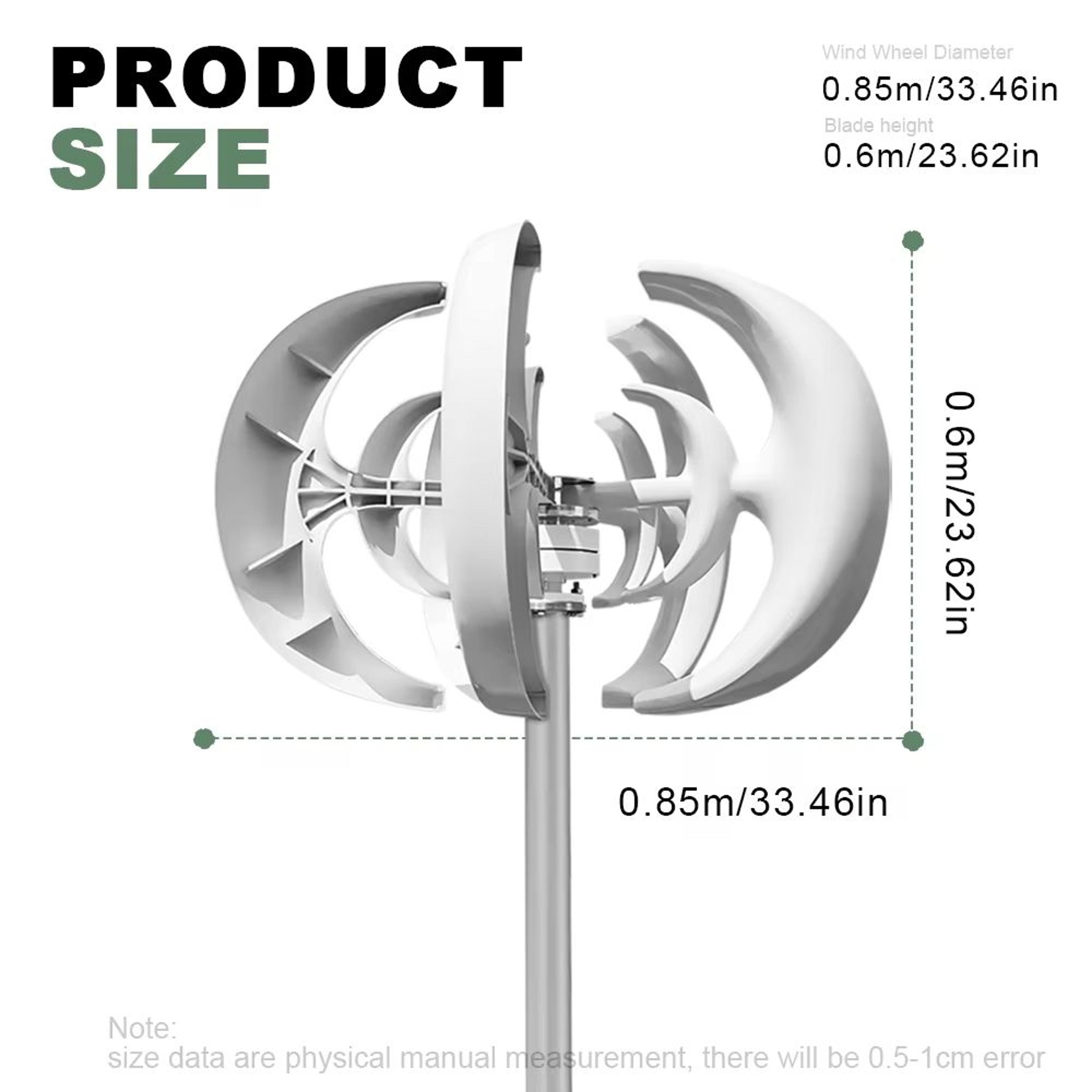 5000W Vertical Wind Turbine Generator  12V24V48V Small Windmill For Home Farm  OffGrid Energy With