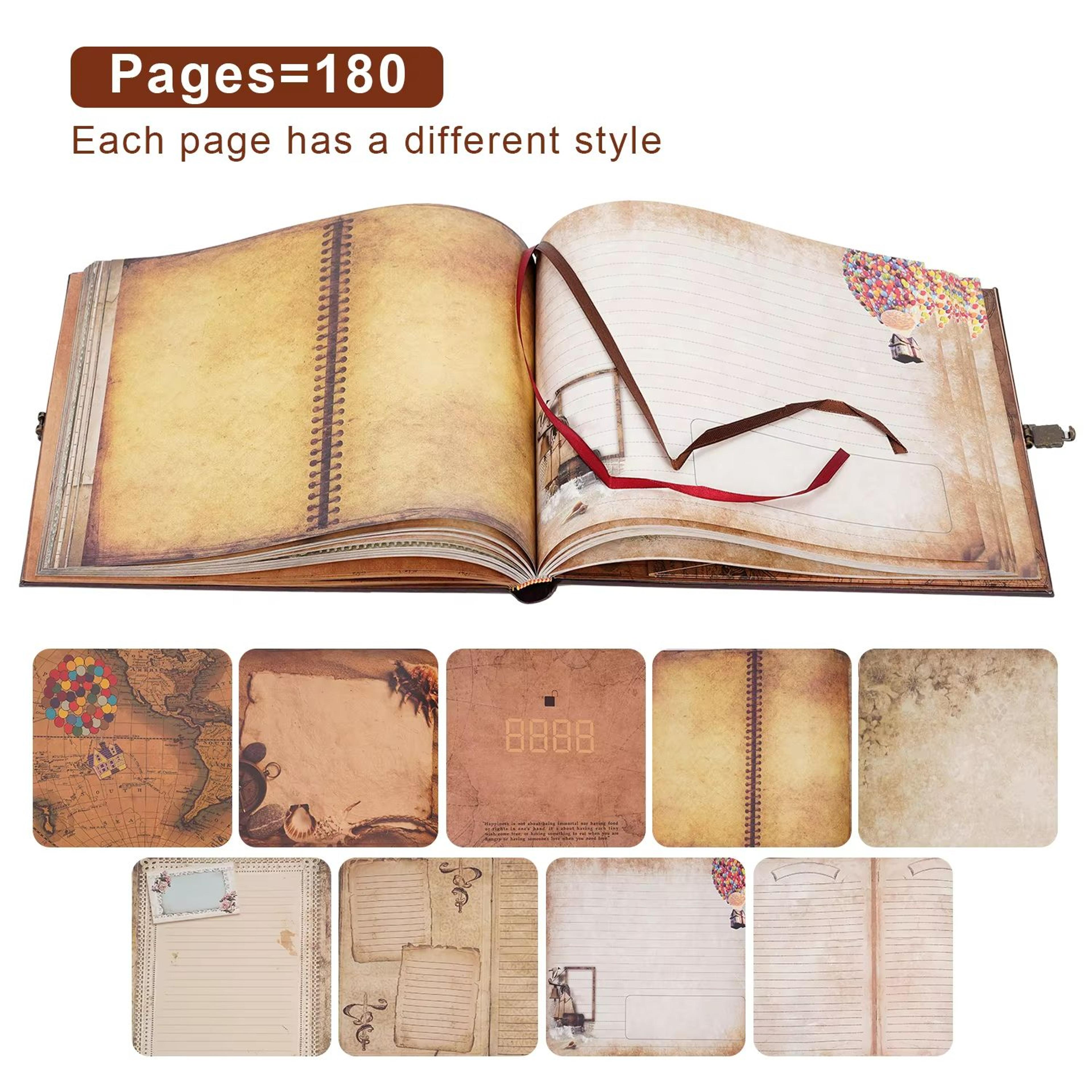 Our Adventure Book Leather DIY Photo Album  Retro Travel Scrapbook  Wedding Memory Guest Book 2