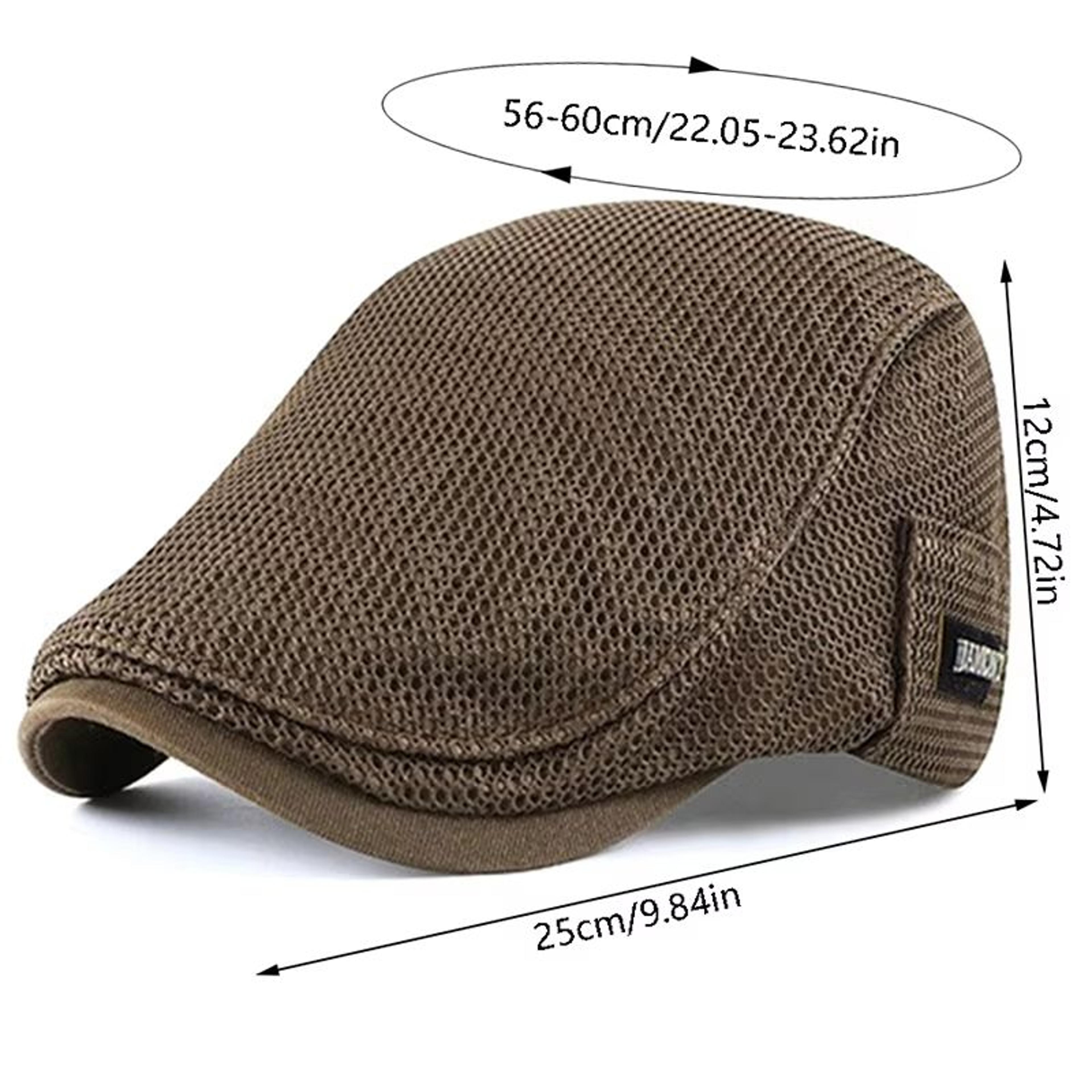 Breathable Mesh Newsboy Cap  Lightweight Flat Ivy Hat For Men  Women Summer Sun Protection Beret 1