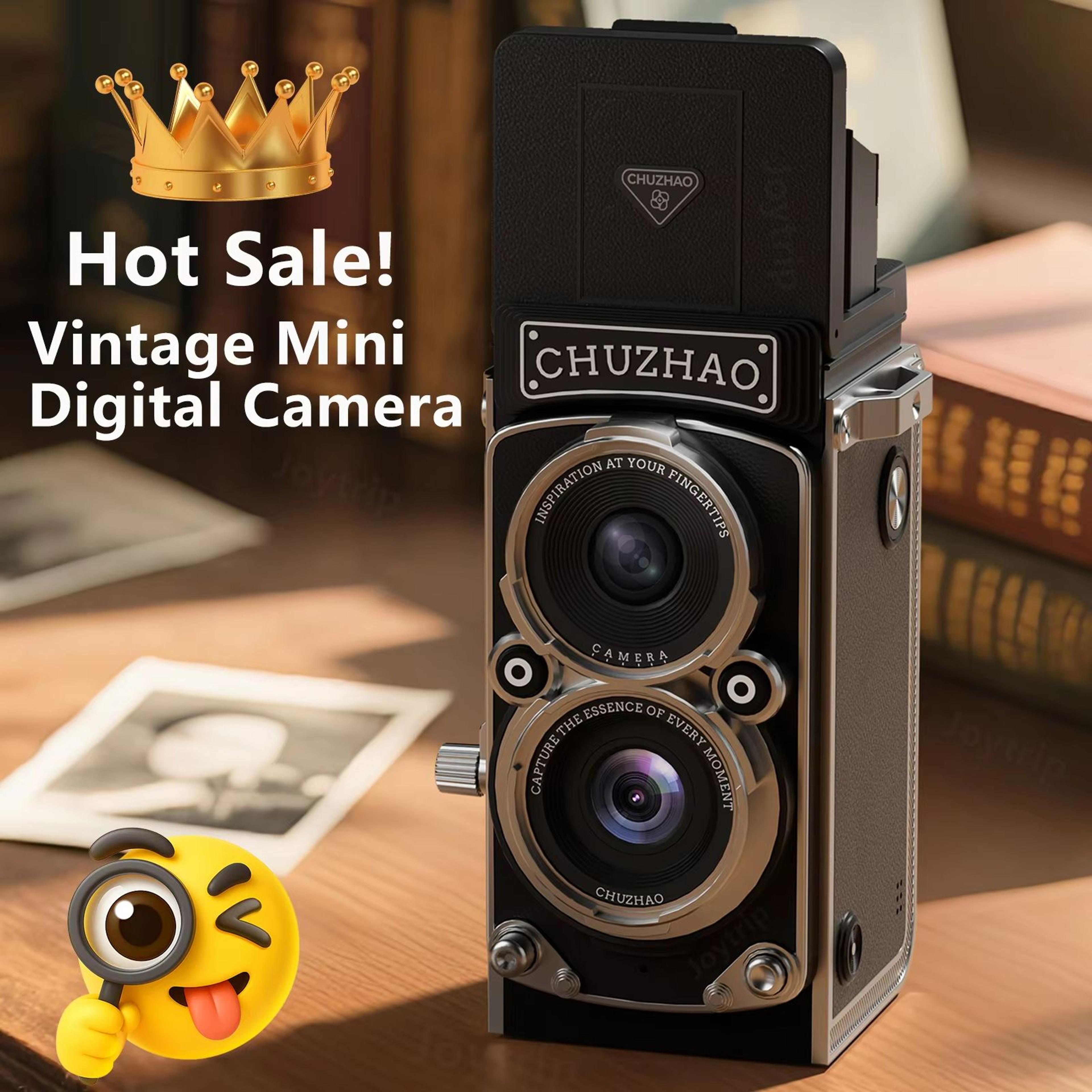 Vintage Mini Digital Camera  12MP Autofocus Portable Camera With 1080P Video For Travel  Vlogging 0