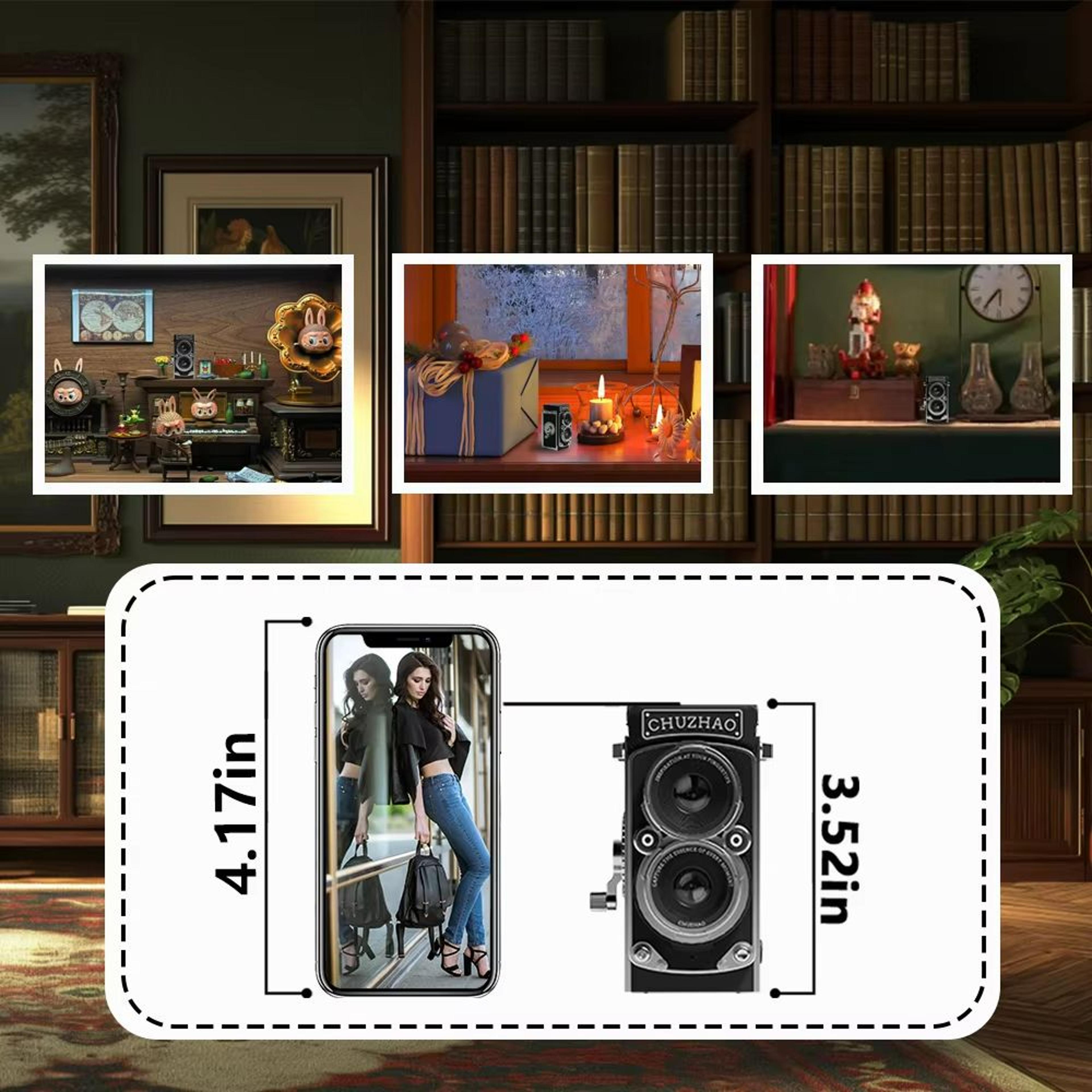 Vintage Mini Digital Camera  12MP Autofocus Portable Camera With 1080P Video For Travel  Vlogging 5