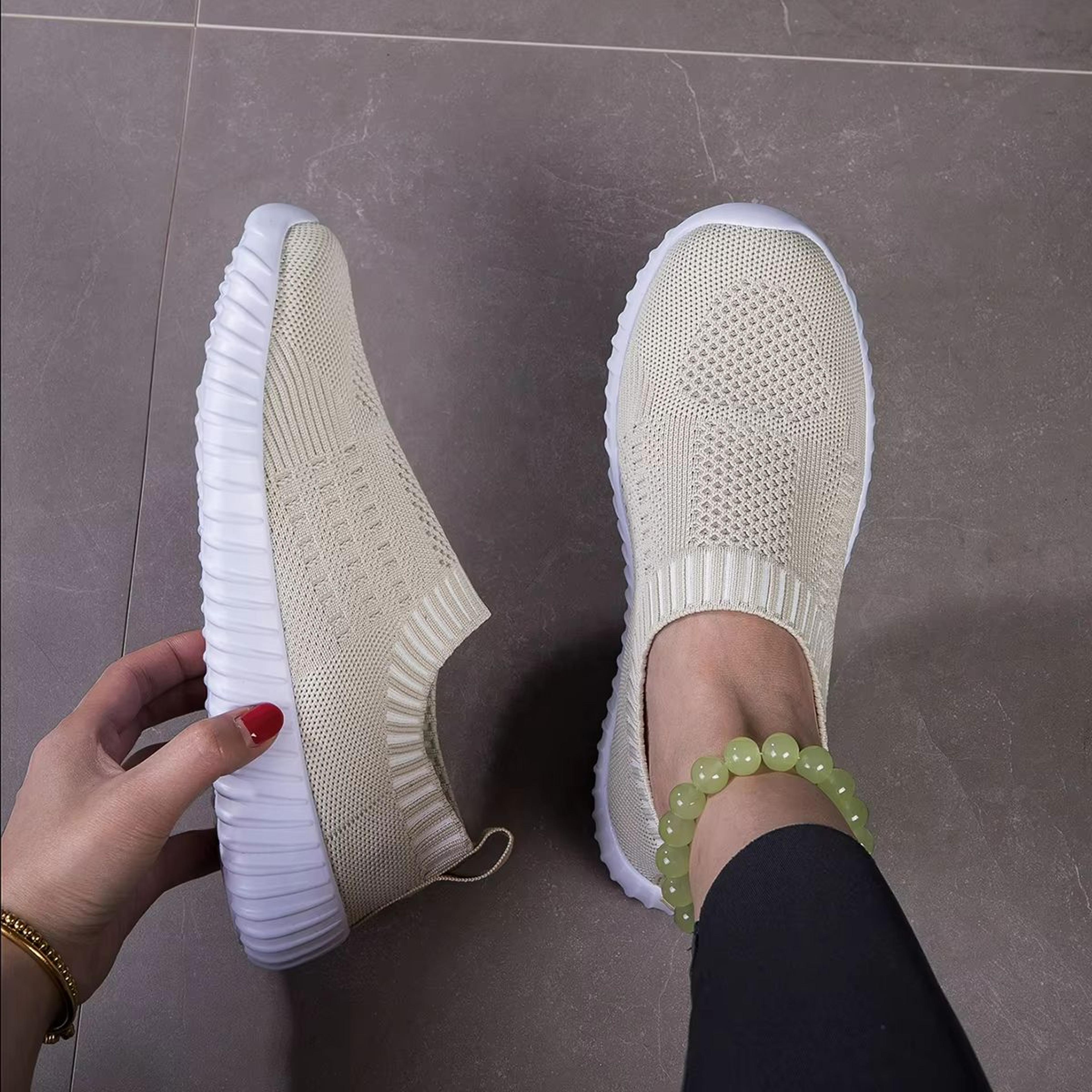 Womens Breathable Knit Sneakers  Lightweight Mesh Casual Walking Shoes 10