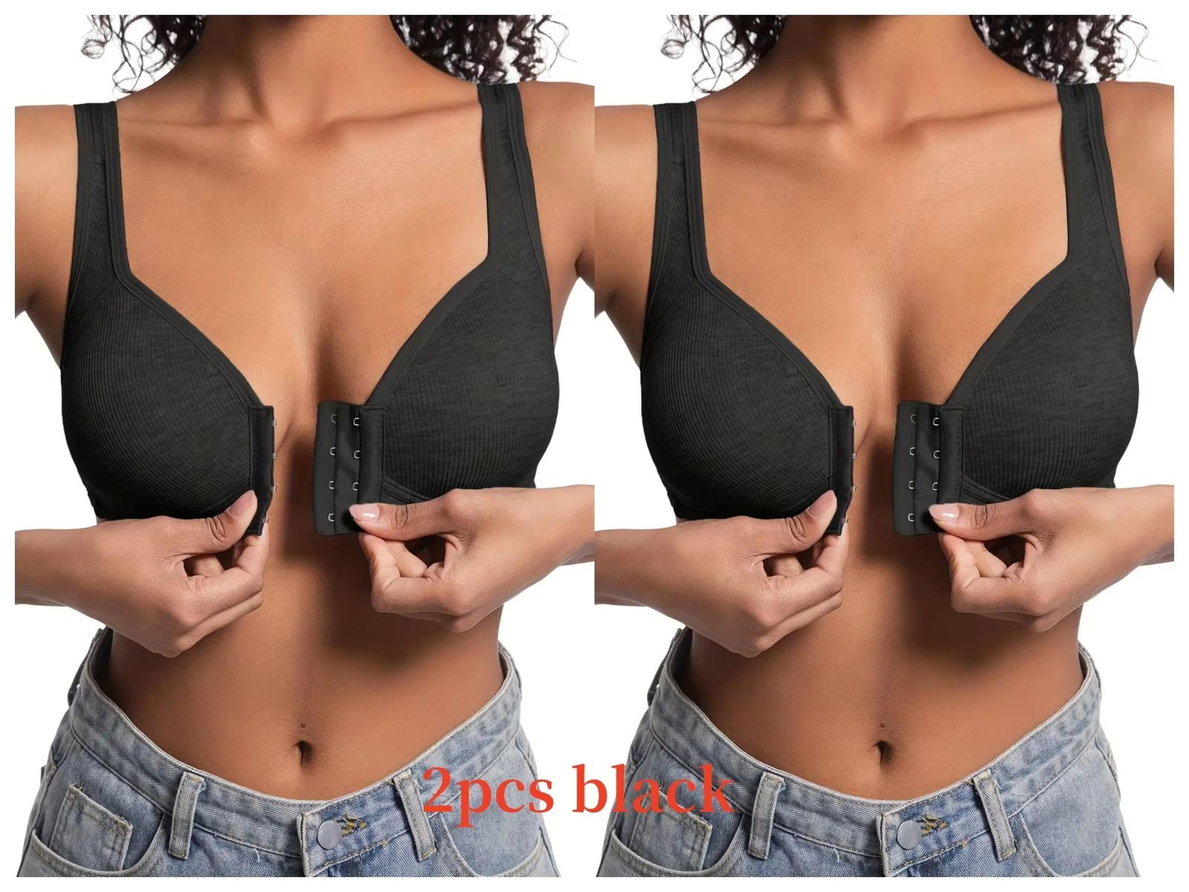 WireFree Front Closure Bra  WomenS Full Coverage Comfort Bra With Fixed Cups For Everyday Support 6